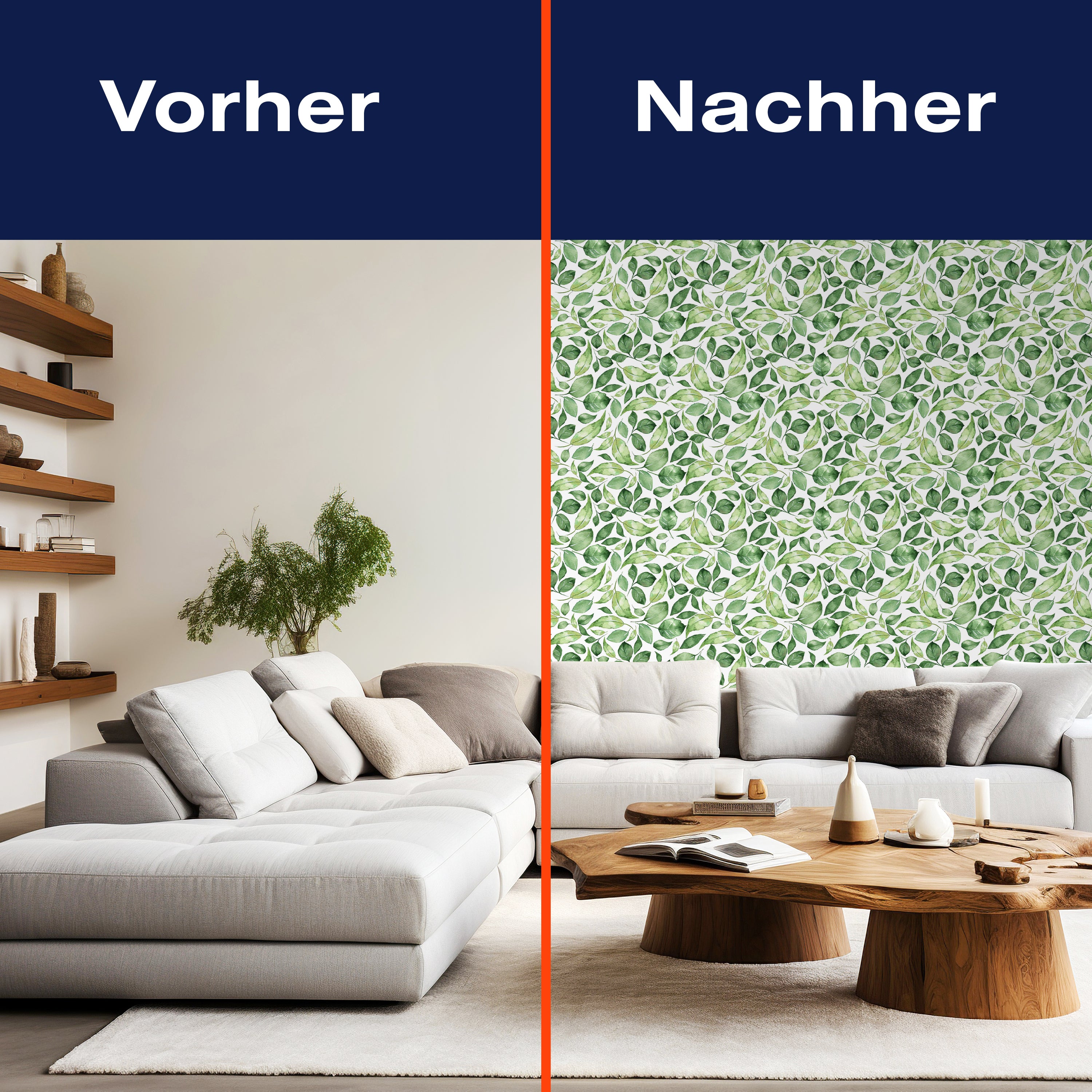 Fototapete Blätter Zweige grün M6819 - Bild 9 Fototapete Blätter Zweige grün M6819 - Bild 9