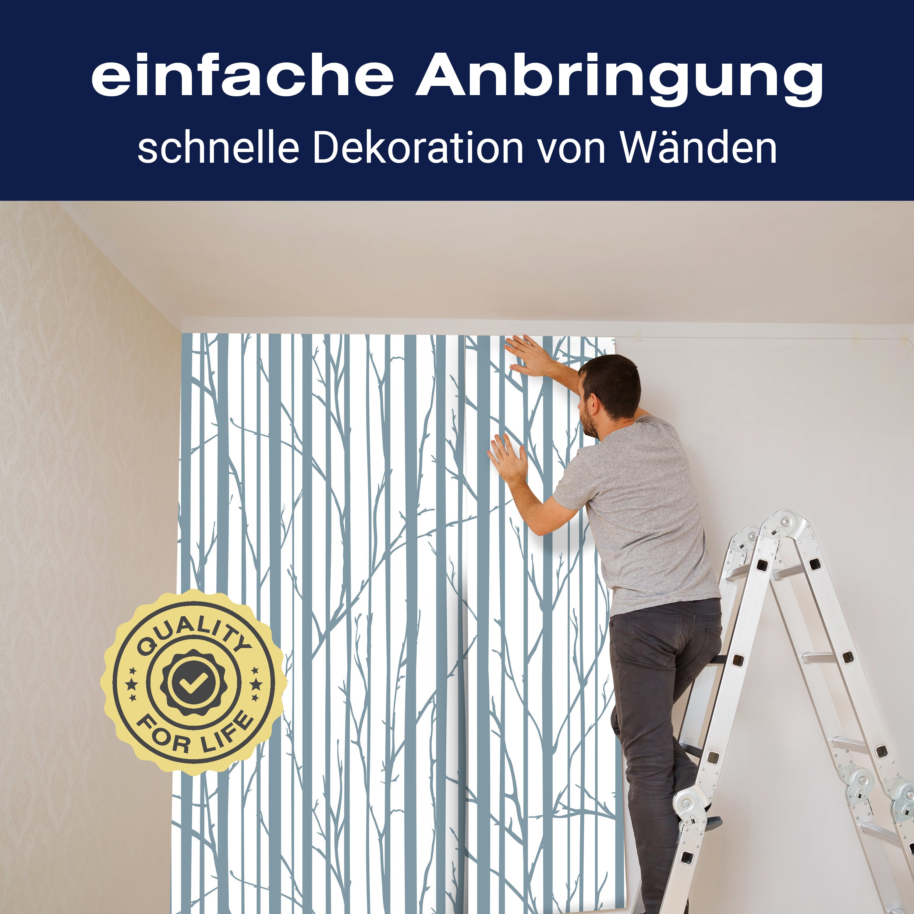 Fototapete Wald Bäume minimalistisch M6832 - Bild 3 Fototapete Wald Bäume minimalistisch M6832 - Bild 3