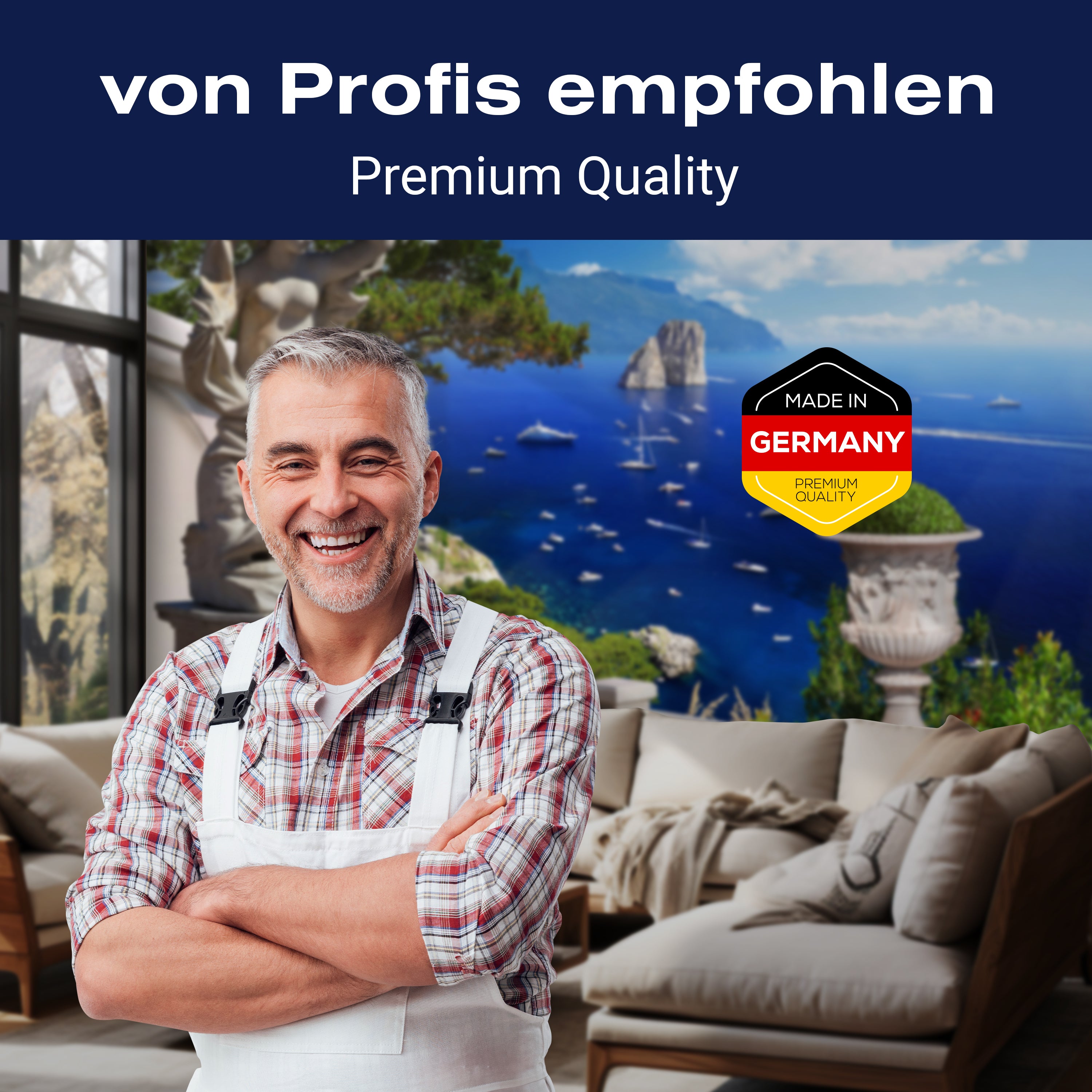 Fototapete Statue Meer Boote mediterran M6836 - Bild 5 Fototapete Statue Meer Boote mediterran M6836 - Bild 5