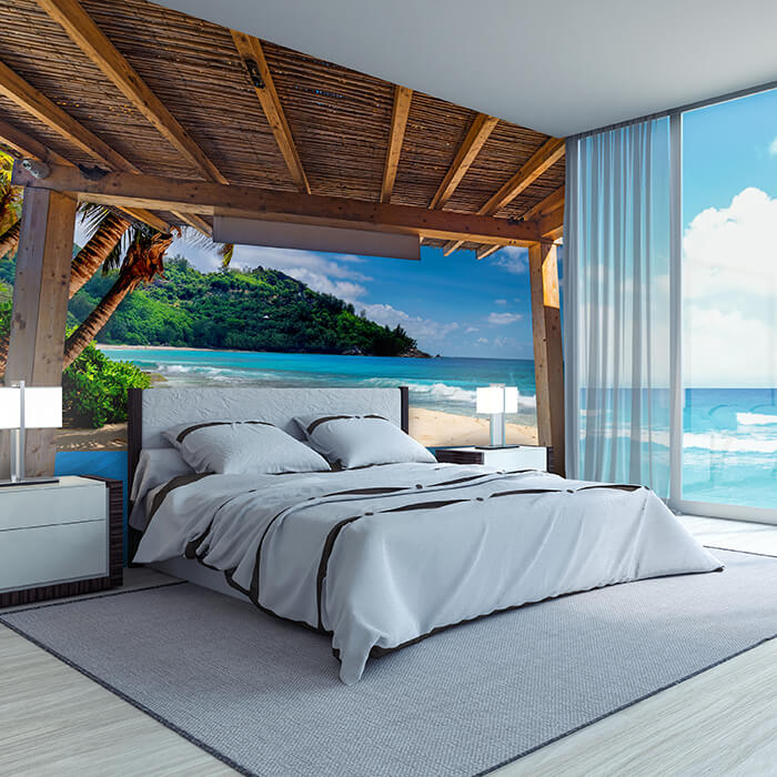 Fototapete Meer Strand Ausblick Wellen Südsee M6838 - Bild 1 Fototapete Meer Strand Ausblick Wellen Südsee M6838 - Bild 1