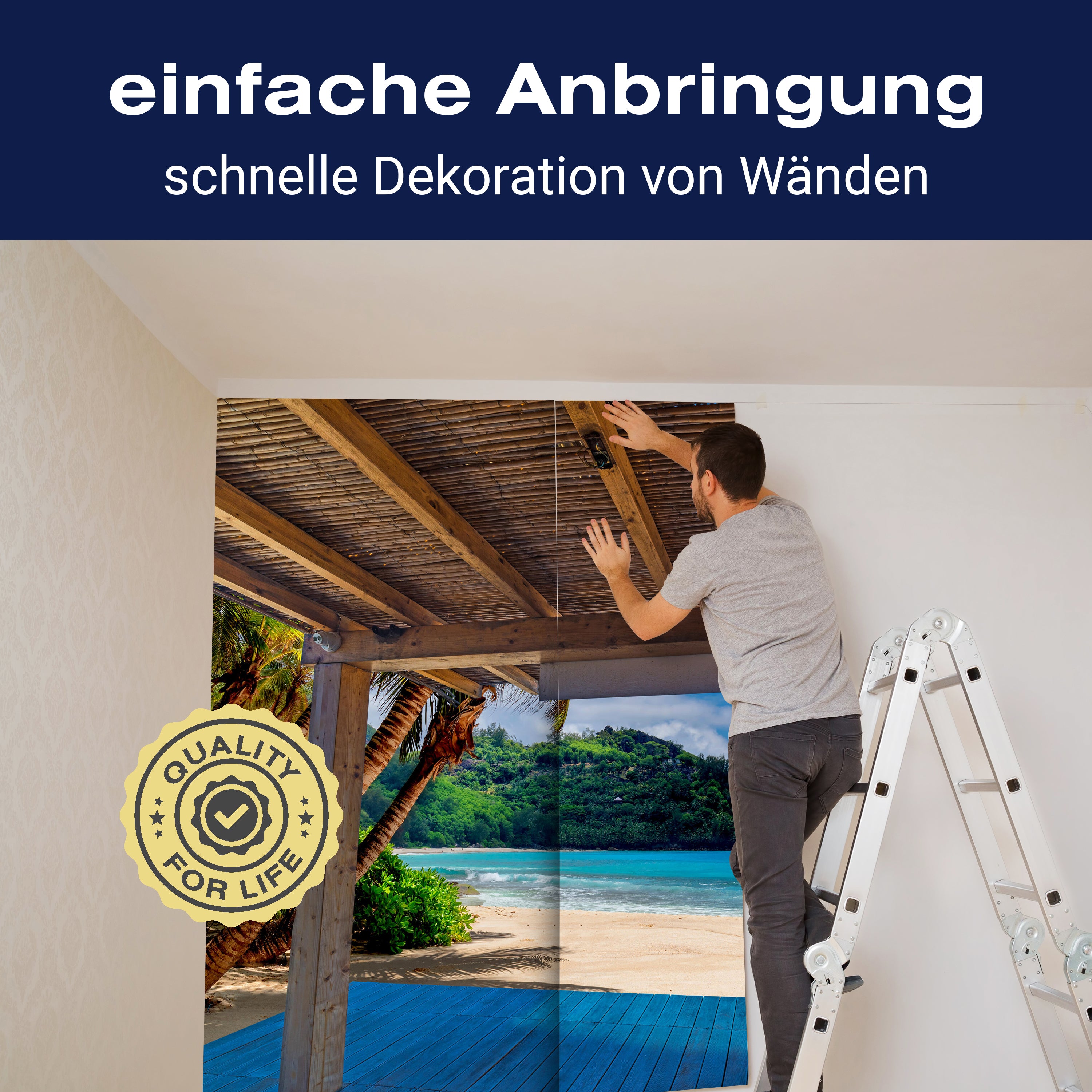 Fototapete Meer Strand Ausblick Wellen Südsee M6838 - Bild 3 Fototapete Meer Strand Ausblick Wellen Südsee M6838 - Bild 3