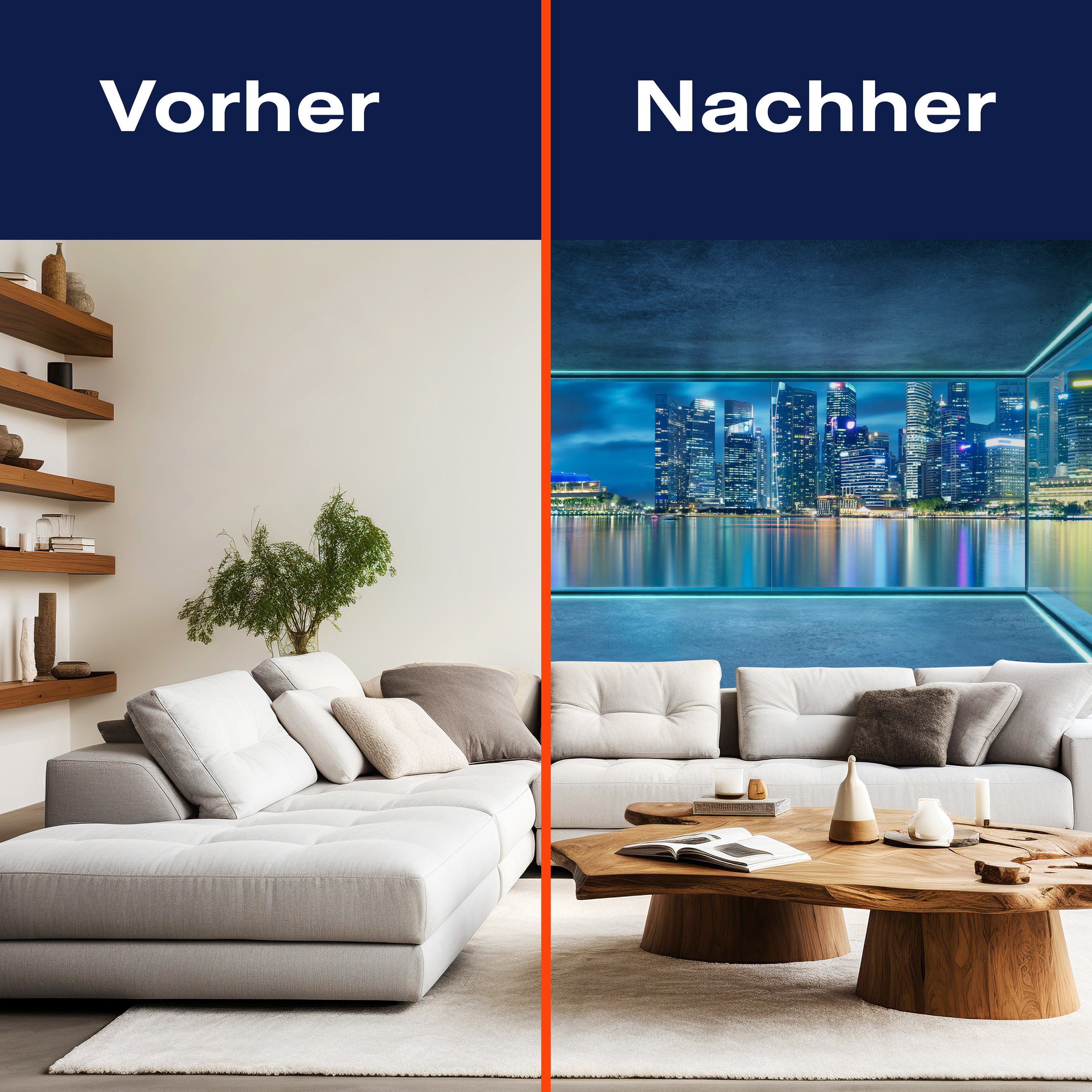 Fototapete Ausblick Fenster Stadt Nacht Skyline M6840 - Bild 9 Fototapete Ausblick Fenster Stadt Nacht Skyline M6840 - Bild 9