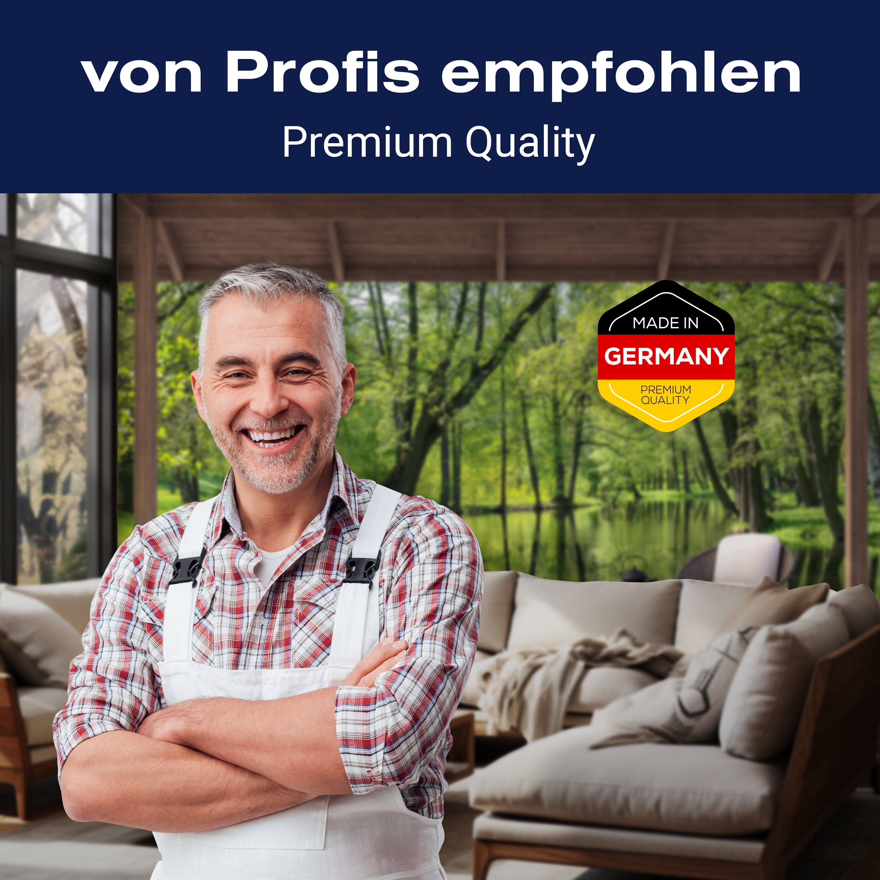 Fototapete Ausblick Terrasse Wald Fluss M6844 - Bild 5 Fototapete Ausblick Terrasse Wald Fluss M6844 - Bild 5