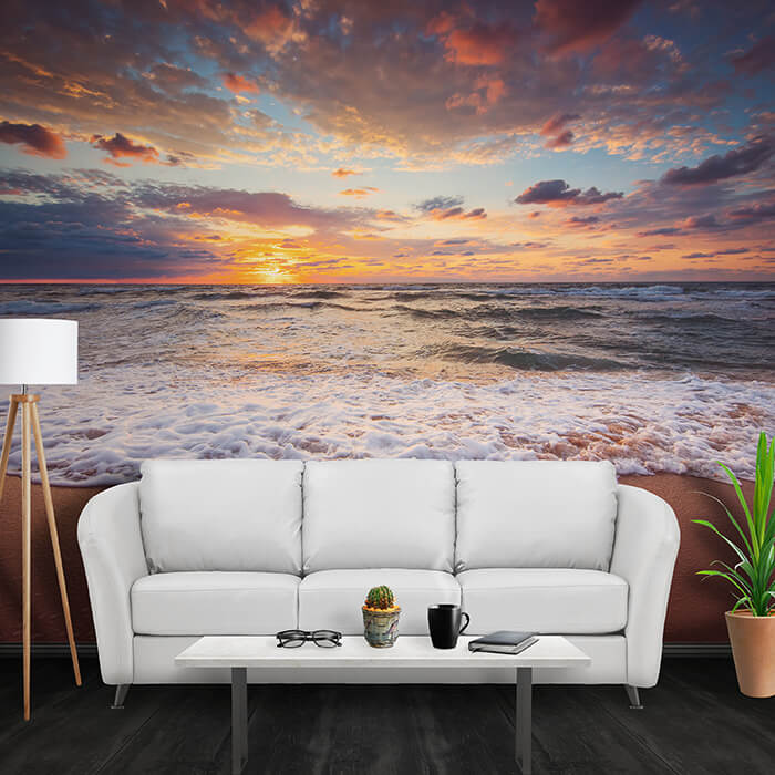 Fototapete Strand Meer Wellen M6859 - Bild 1 Fototapete Strand Meer Wellen M6859 - Bild 1