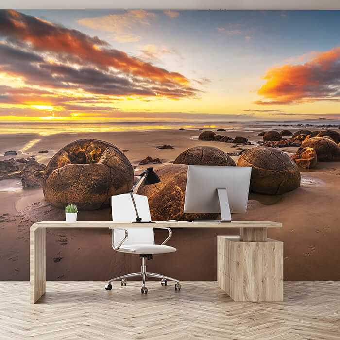 Fototapete Meer Strand Steine Wolken M6862 - Bild 1 Fototapete Meer Strand Steine Wolken M6862 - Bild 1