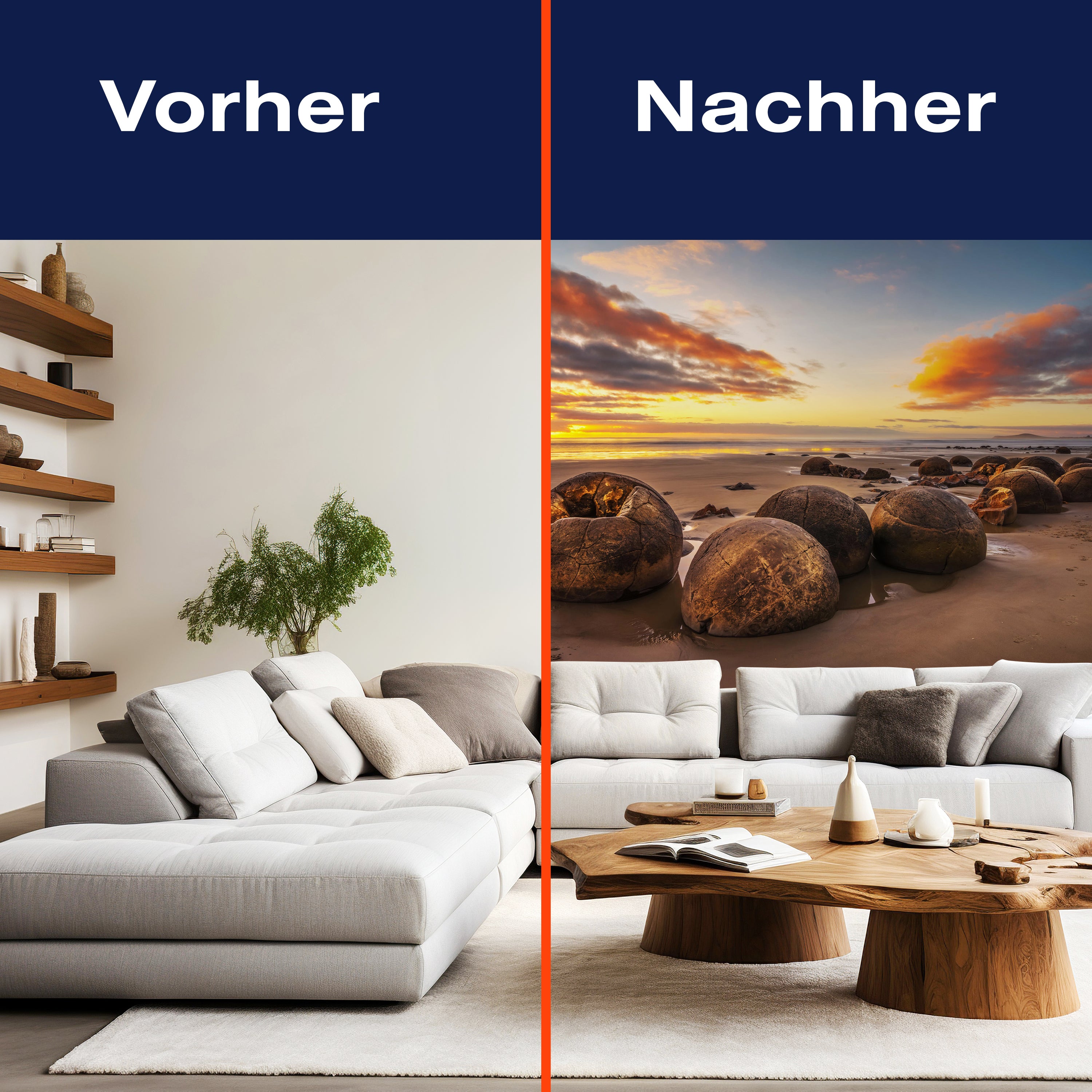 Fototapete Meer Strand Steine Wolken M6862 - Bild 9 Fototapete Meer Strand Steine Wolken M6862 - Bild 9