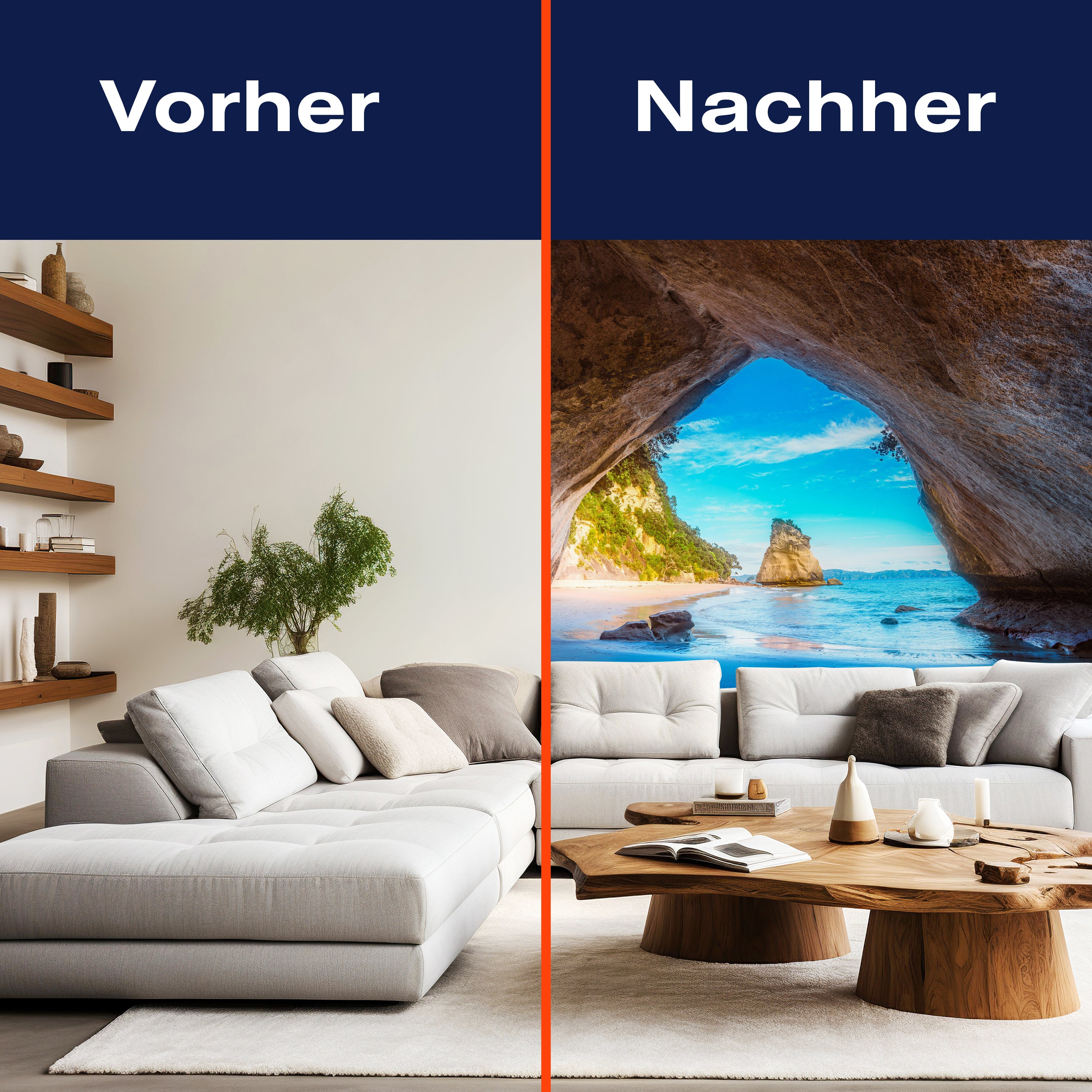 Fototapete Meer Strand Höhle Steine M6865 - Bild 9 Fototapete Meer Strand Höhle Steine M6865 - Bild 9