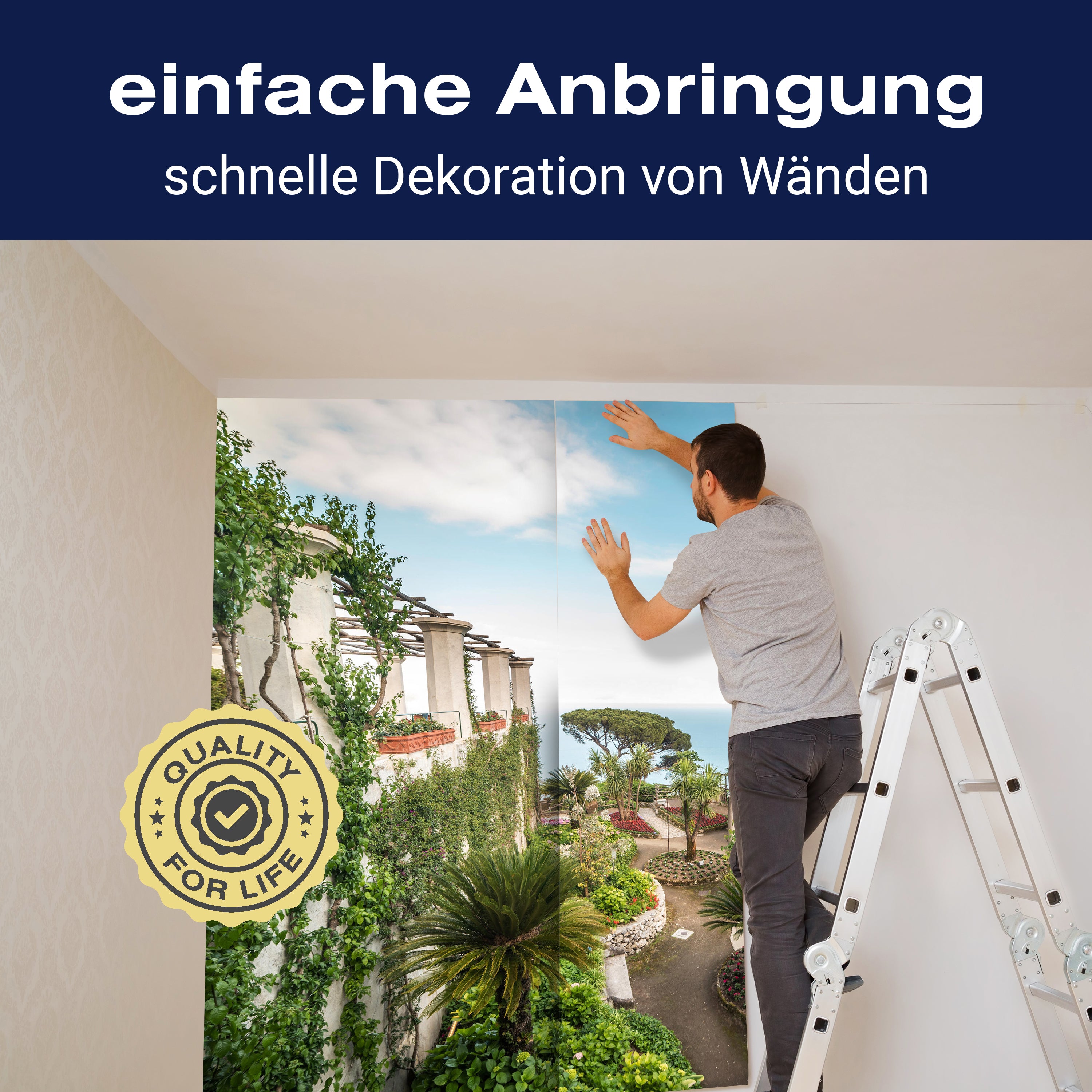 Fototapete Meer Garten Palmen M6870 - Bild 3 Fototapete Meer Garten Palmen M6870 - Bild 3