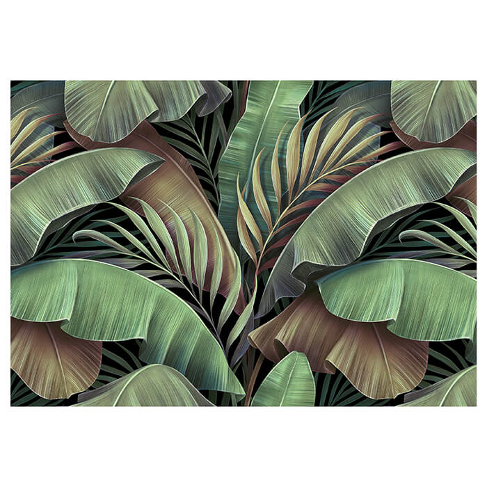 Fototapete Vintage Blätter Pflanzen grün M6884 - Bild 2 Fototapete Vintage Blätter Pflanzen grün M6884 - Bild 2