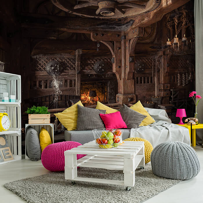 Fototapete Mittelalter Fantasy Kamin Raum M6889 - Bild 1 Fototapete Mittelalter Fantasy Kamin Raum M6889 - Bild 1