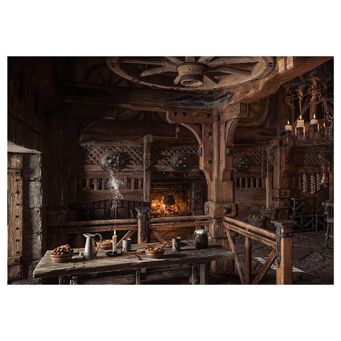 Fototapete Mittelalter Fantasy Kamin Raum M6889 - Bild 2 Fototapete Mittelalter Fantasy Kamin Raum M6889 - Bild 2