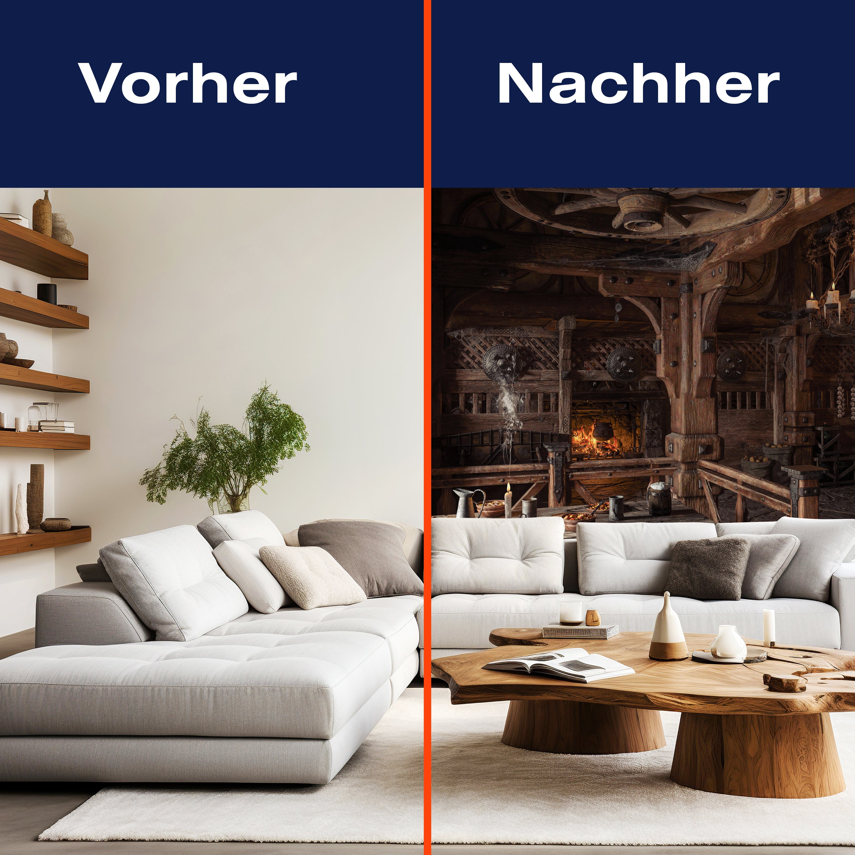 Fototapete Mittelalter Fantasy Kamin Raum M6889 - Bild 9 Fototapete Mittelalter Fantasy Kamin Raum M6889 - Bild 9