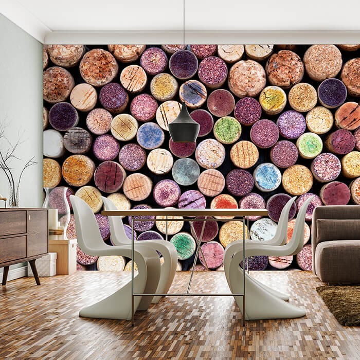 Fototapete bunte Korken Weinkorken M6892 - Bild 1 Fototapete bunte Korken Weinkorken M6892 - Bild 1