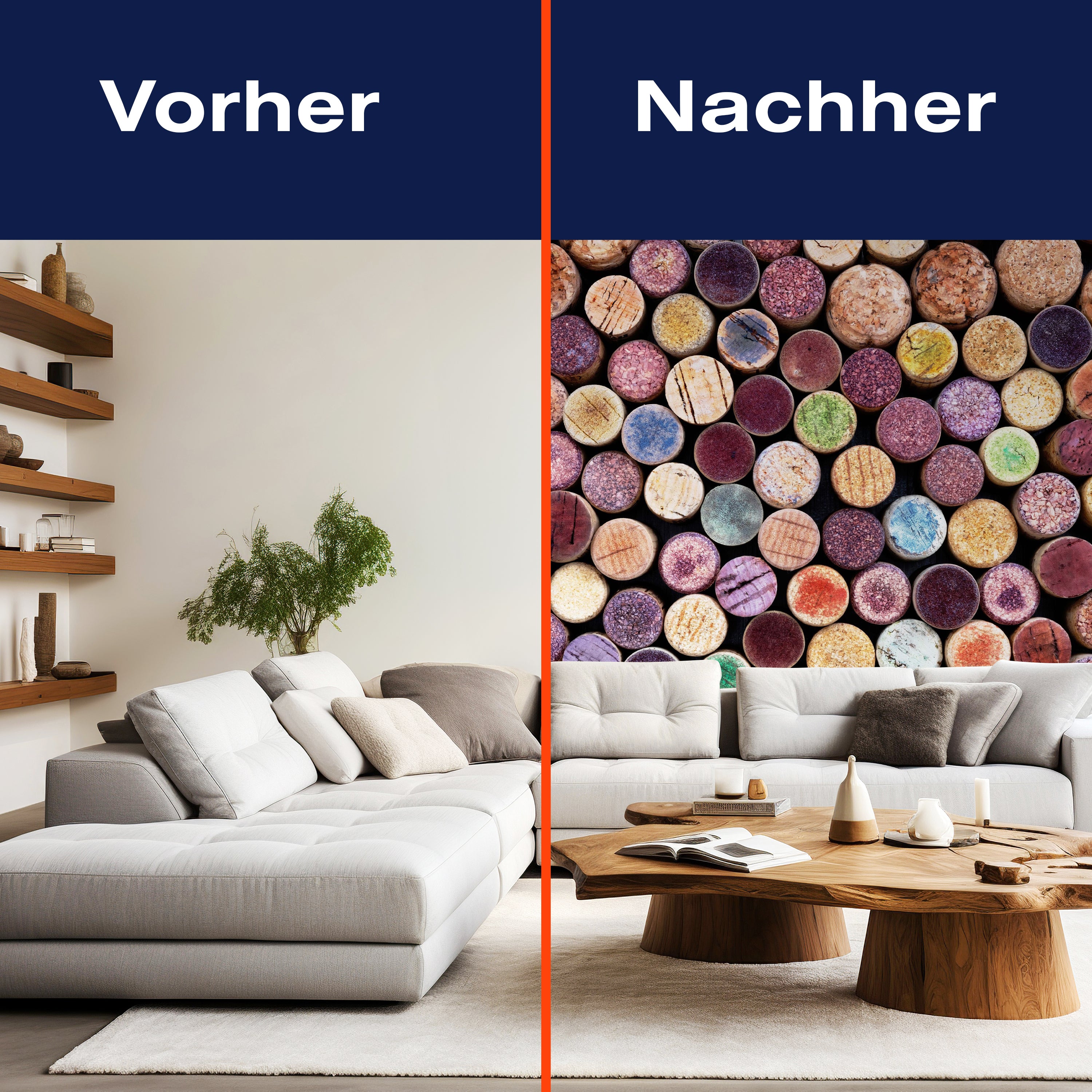 Fototapete bunte Korken Weinkorken M6892 - Bild 9 Fototapete bunte Korken Weinkorken M6892 - Bild 9