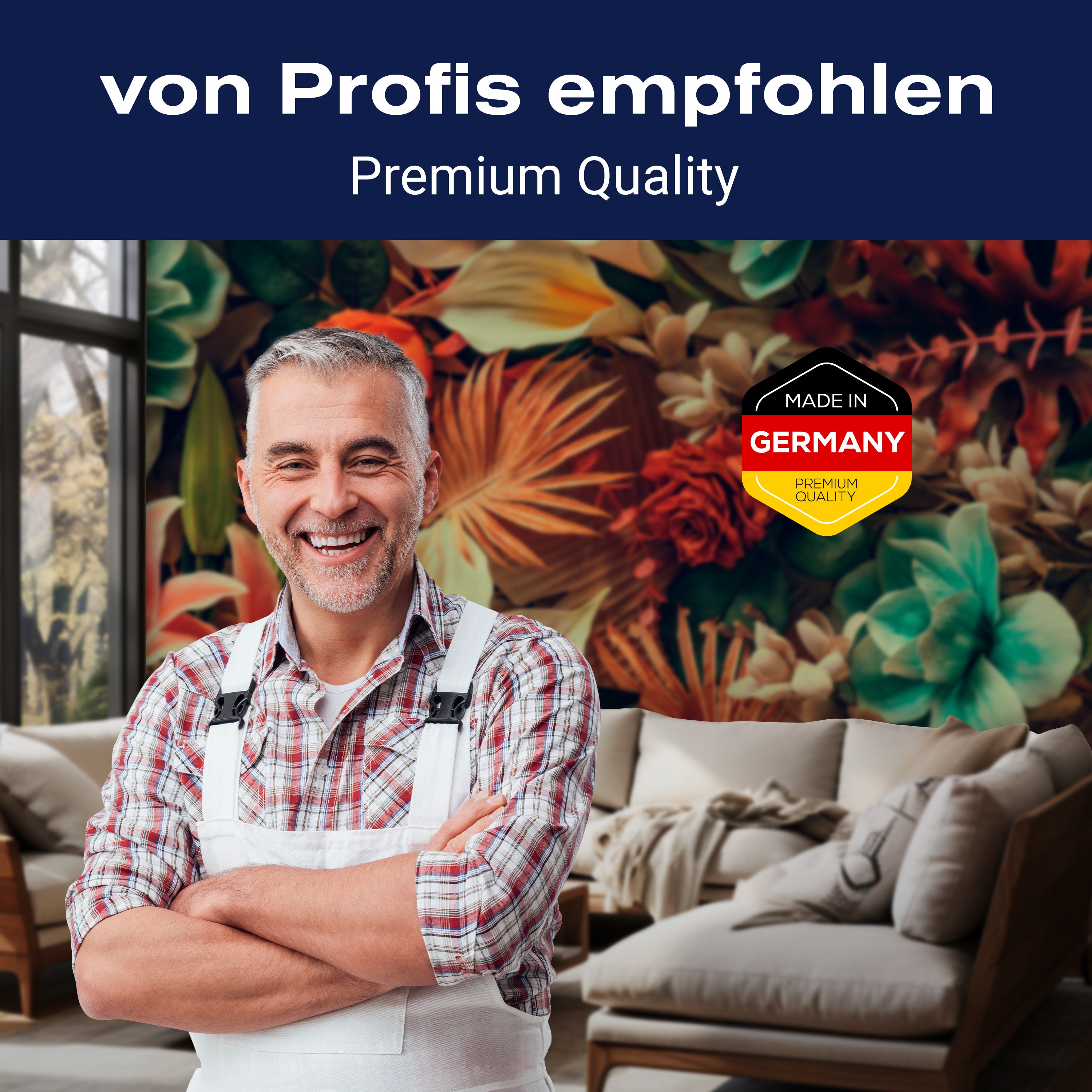 Fototapete Blumen Muster M6907 - Bild 5 Fototapete Blumen Muster M6907 - Bild 5