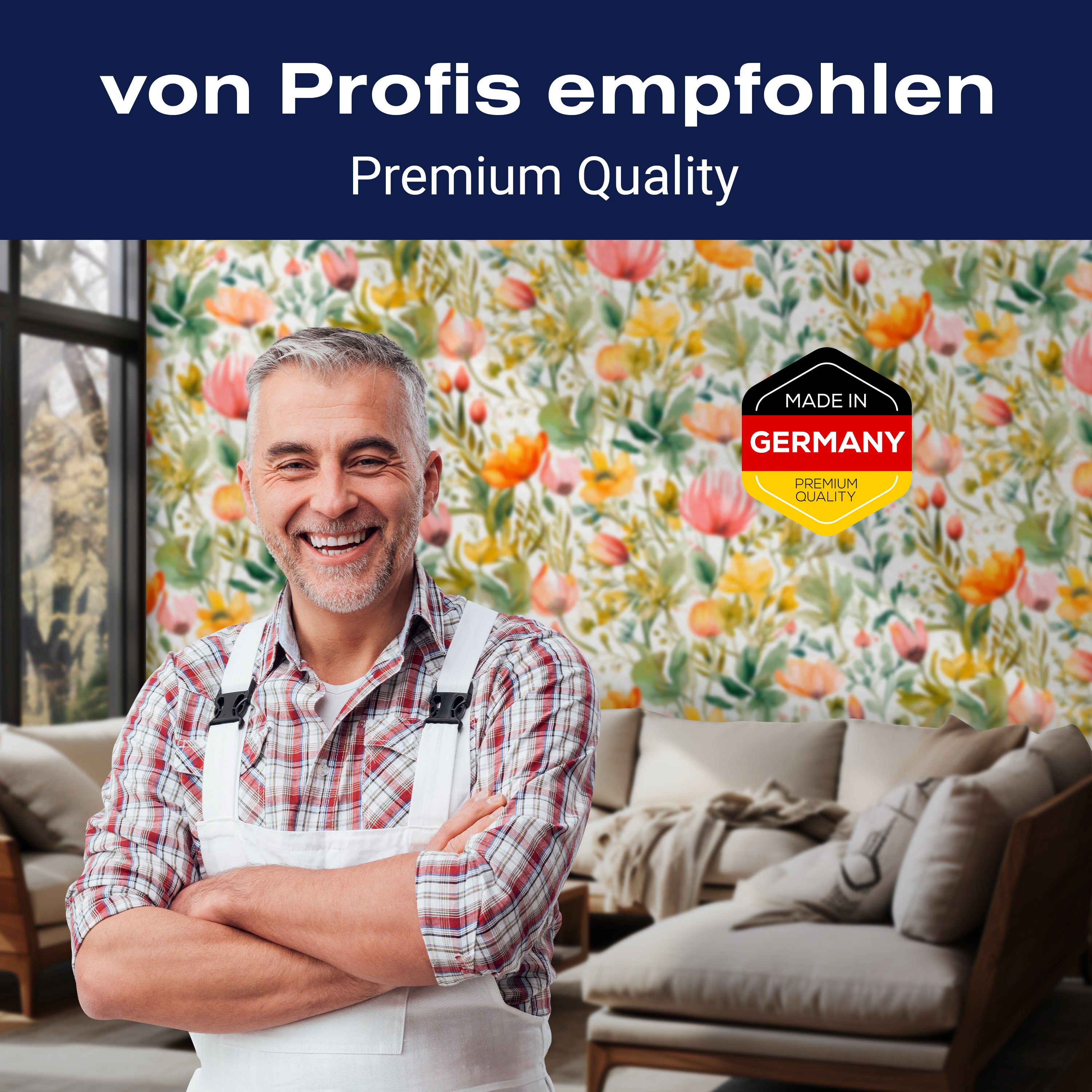 Fototapete Blumen Muster M6908 - Bild 5 Fototapete Blumen Muster M6908 - Bild 5