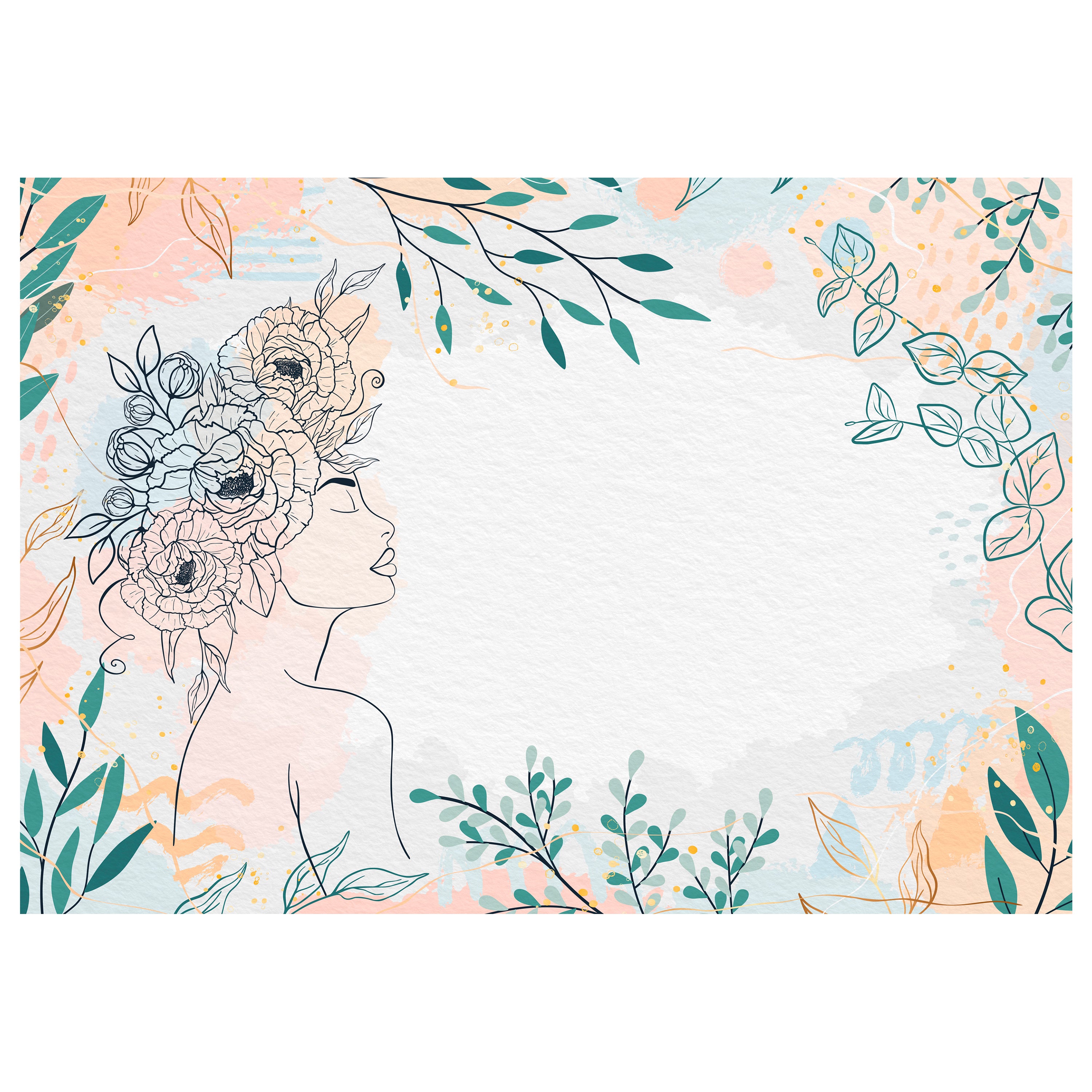 Fototapete Frau mit Pflanzen M6909 - Bild 2 Fototapete Frau mit Pflanzen M6909 - Bild 2