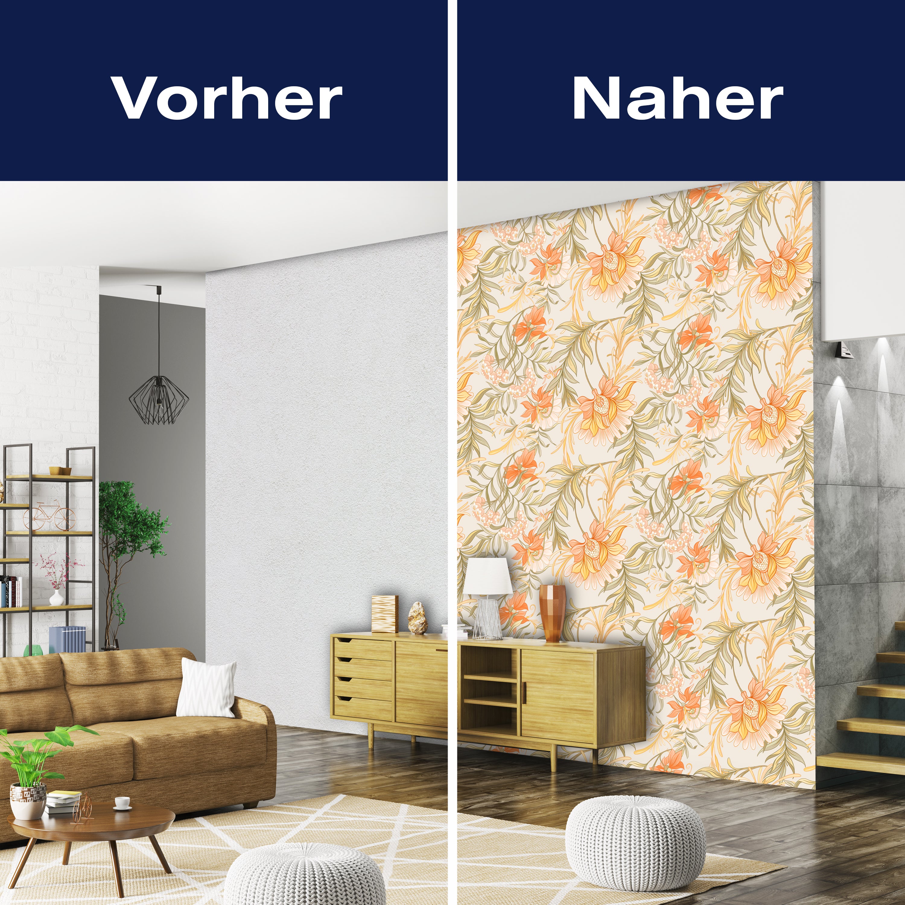 Fototapete Blumen Ornamente M6911 - Bild 9 Fototapete Blumen Ornamente M6911 - Bild 9