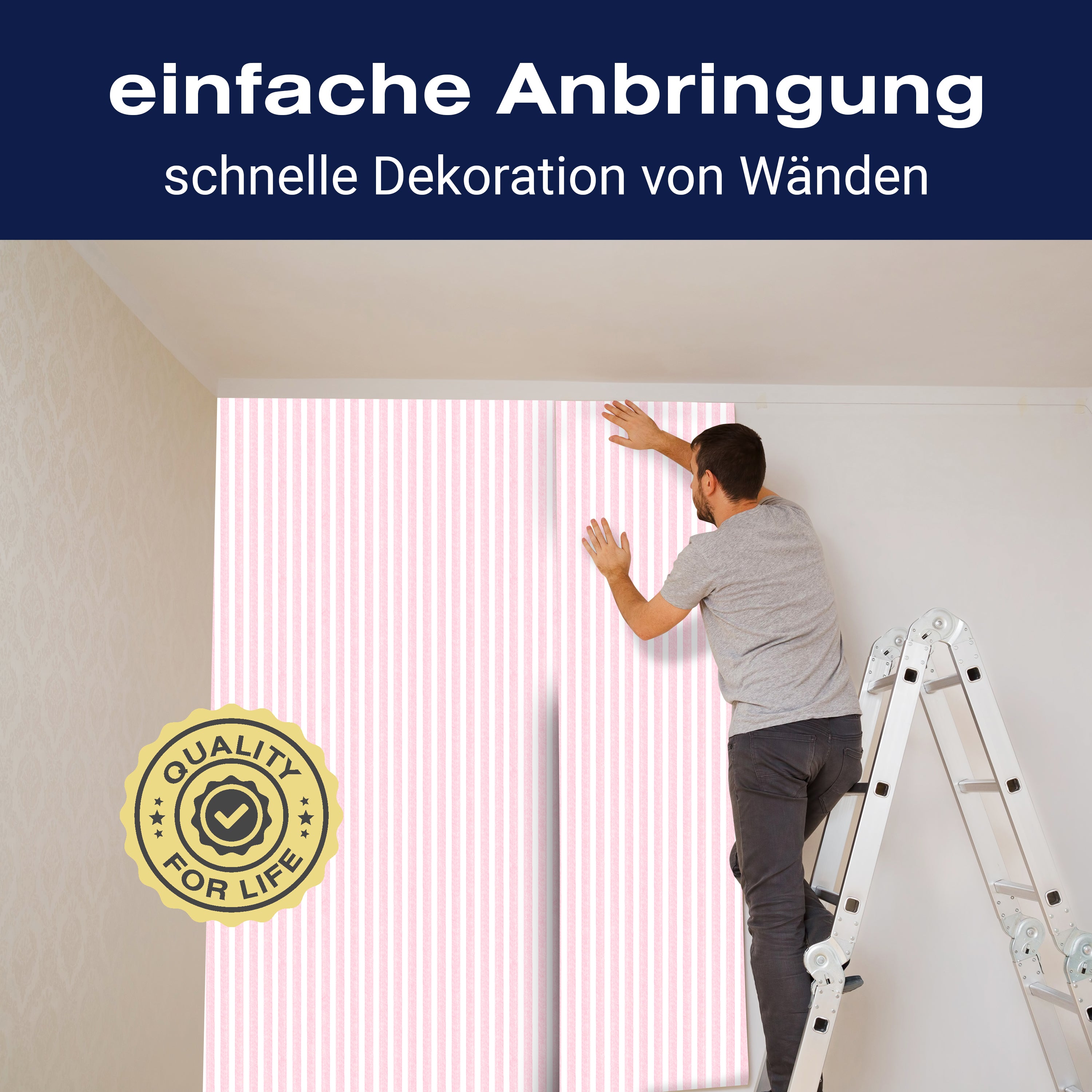 Fototapete Streifen Muster M6918 - Bild 3 Fototapete Streifen Muster M6918 - Bild 3