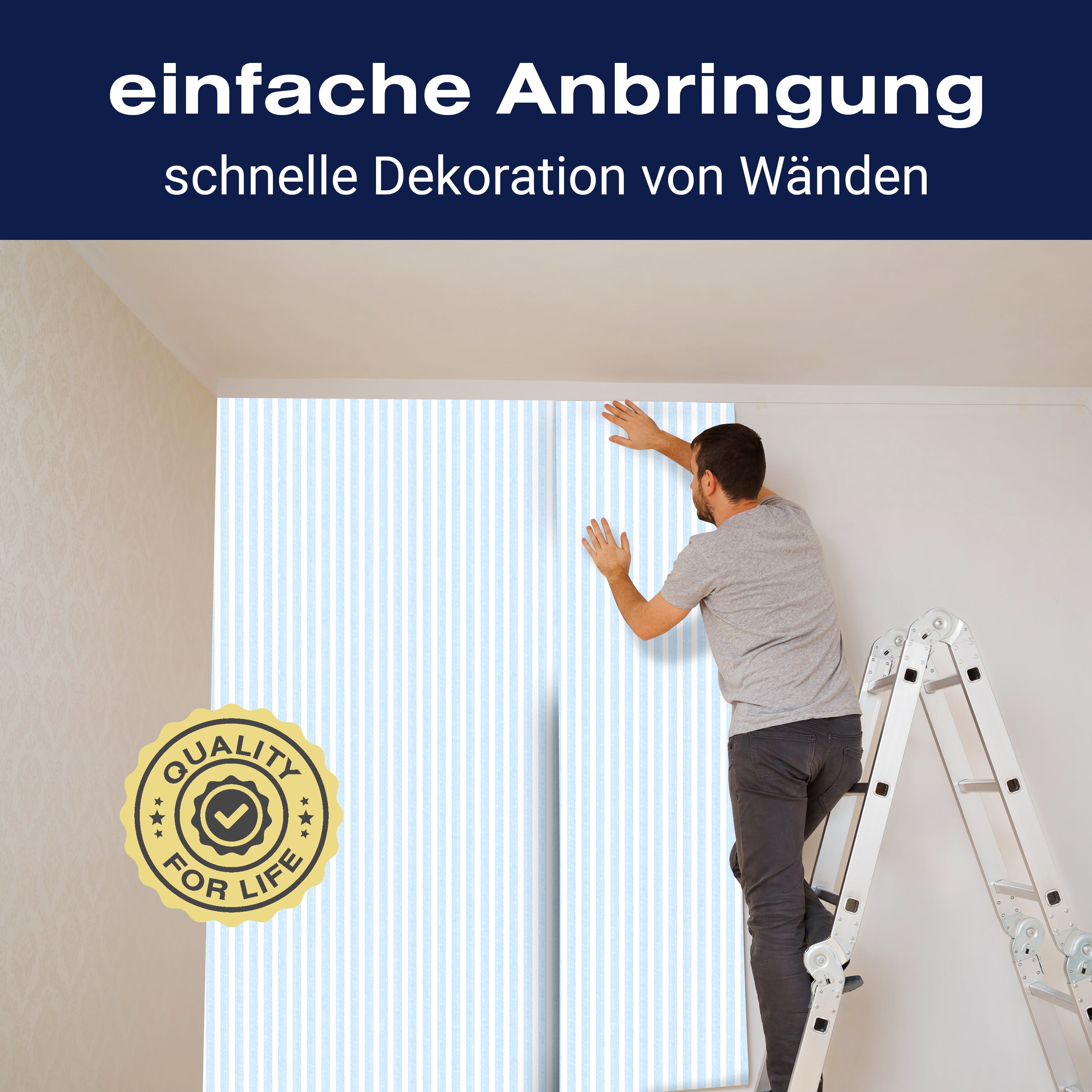 Fototapete Streifen Muster M6919 - Bild 3 Fototapete Streifen Muster M6919 - Bild 3