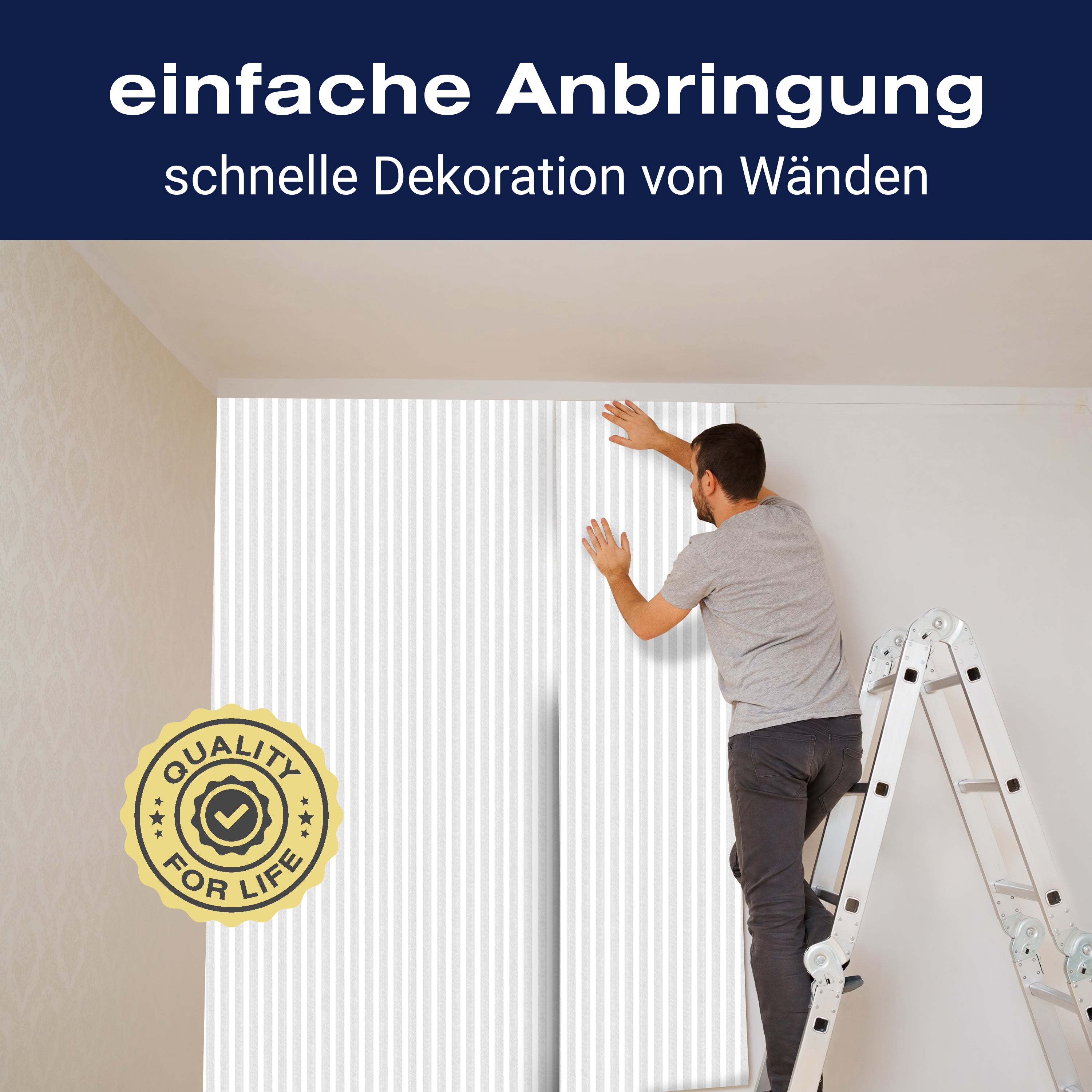 Fototapete Streifen Muster M6920 - Bild 3 Fototapete Streifen Muster M6920 - Bild 3