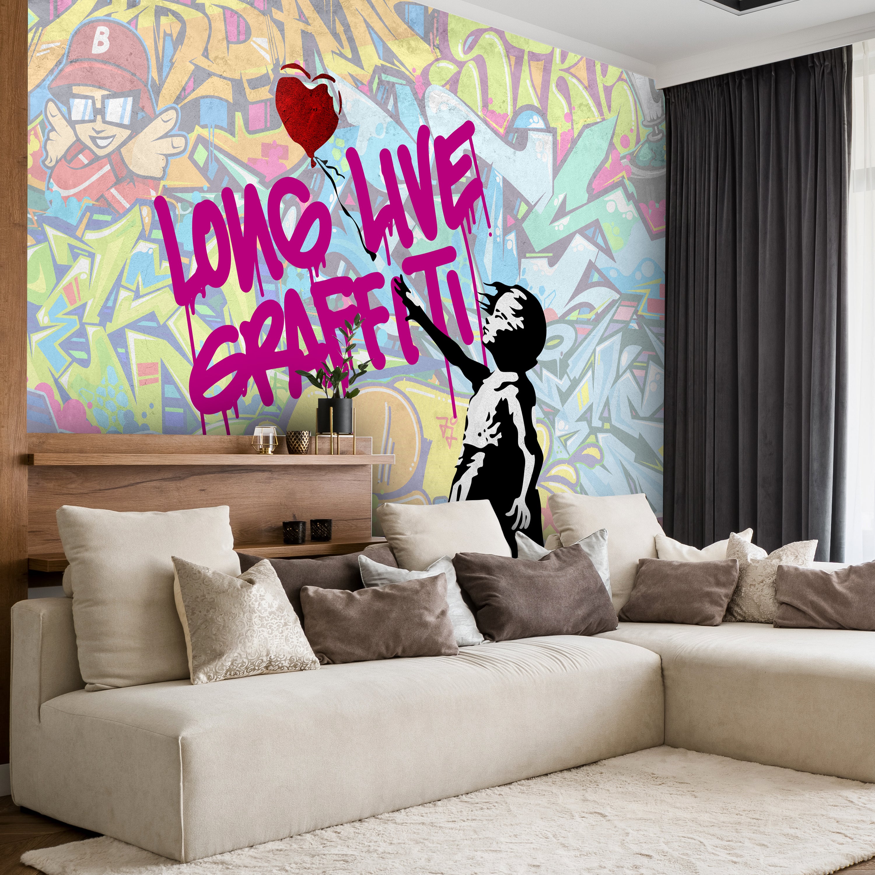 Fototapete Banksy Street Art M6933 - Bild 1 Fototapete Banksy Street Art M6933 - Bild 1