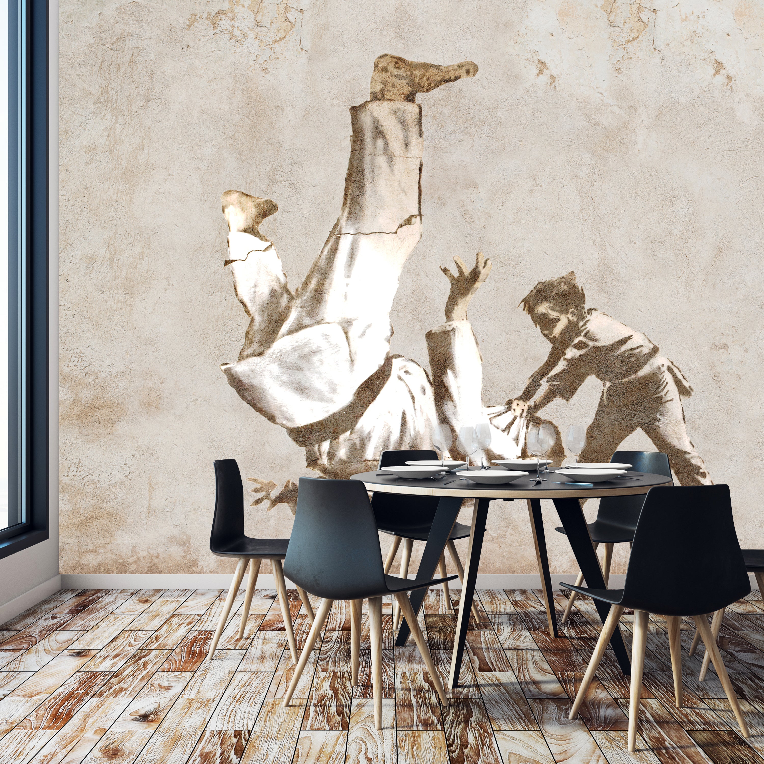 Fototapete Banksy Street Art M6935 - Bild 1 Fototapete Banksy Street Art M6935 - Bild 1