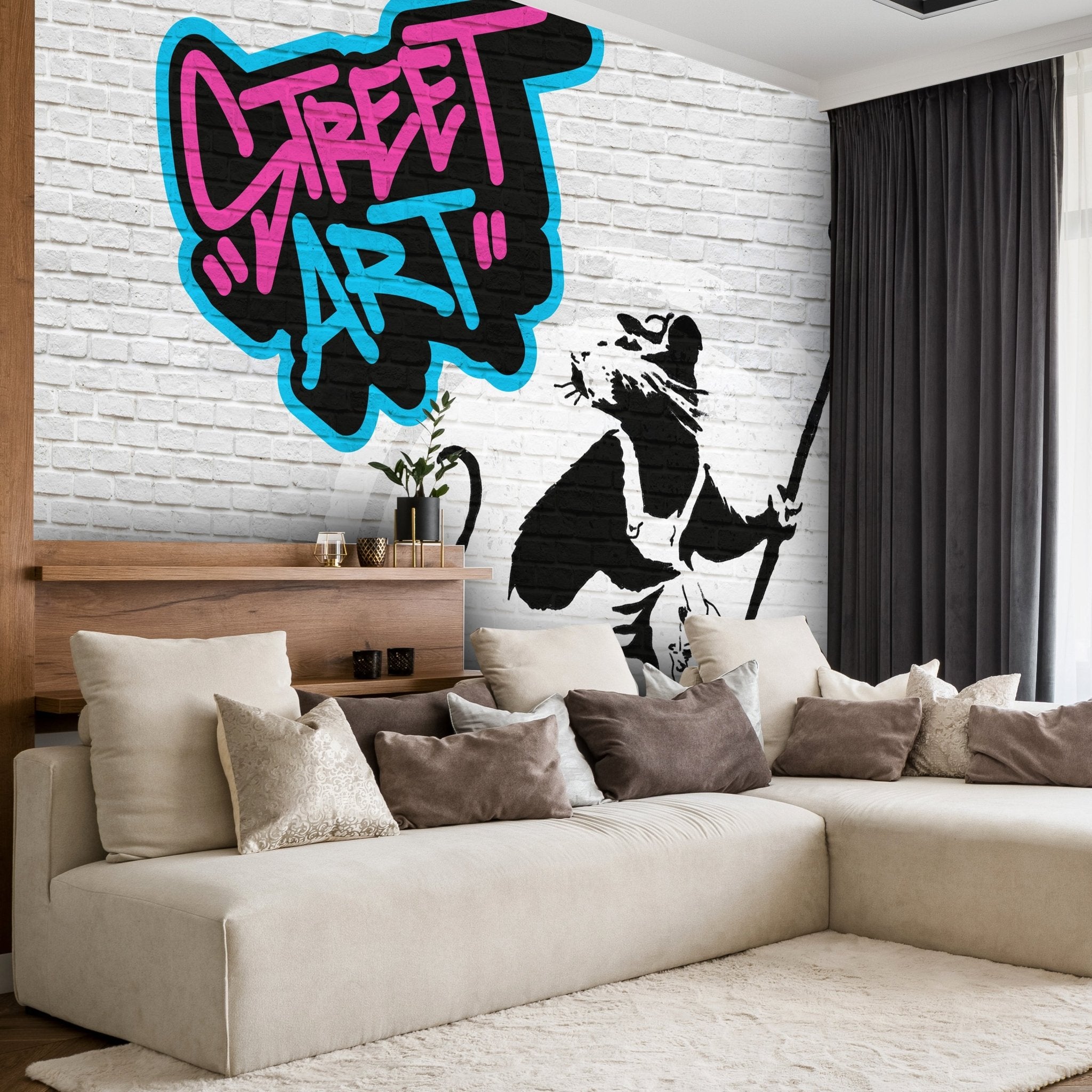 Fototapete Banksy Street Art M6936 - Bild 1 Fototapete Banksy Street Art M6936 - Bild 1