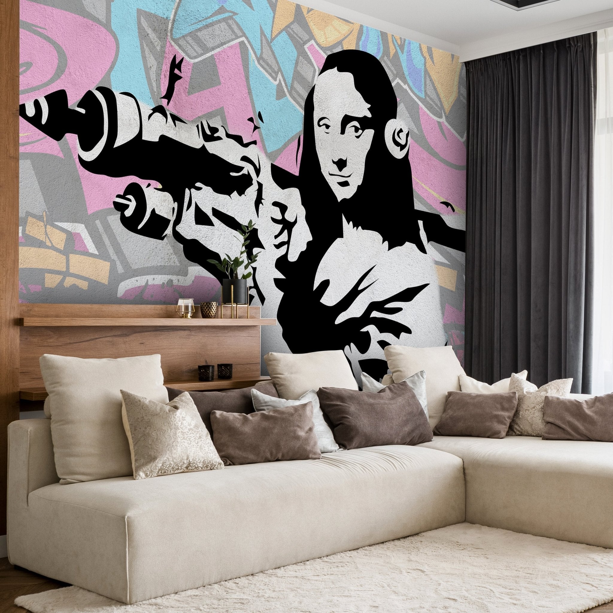 Fototapete Banksy Street Art M6937 - Bild 1 Fototapete Banksy Street Art M6937 - Bild 1