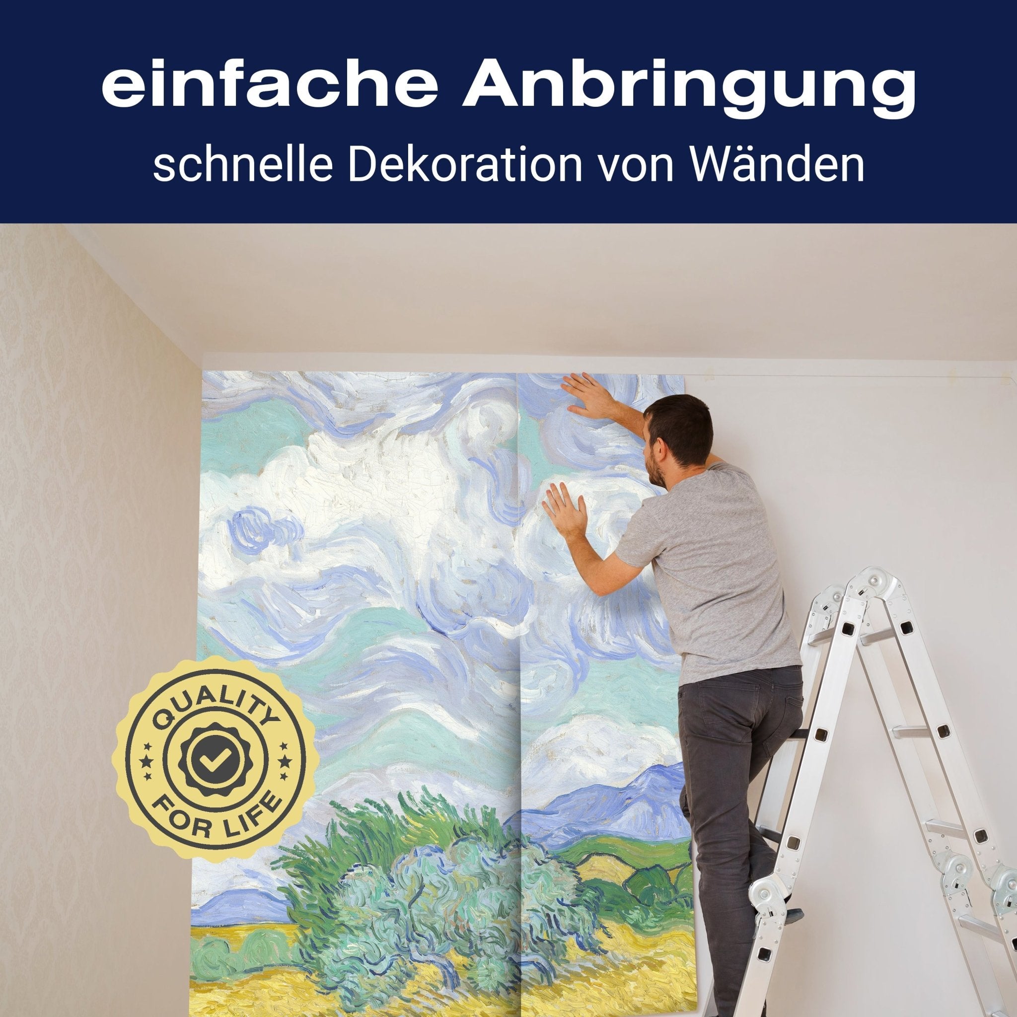 Fototapete Vincent van Gogh - Grünes Weizenfeld M6941 - Bild 3 Fototapete Vincent van Gogh - Grünes Weizenfeld M6941 - Bild 3