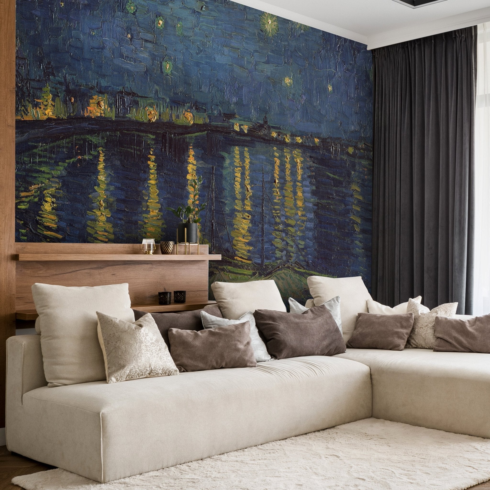 Fototapete Van Gogh, Sternennacht über der Rhone M6944 - Bild 1 Fototapete Van Gogh, Sternennacht über der Rhone M6944 - Bild 1