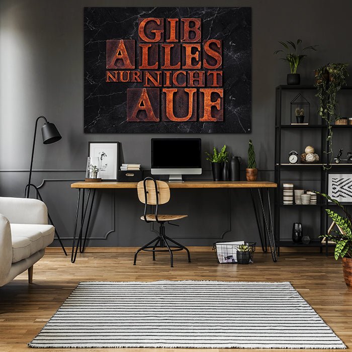 Acrylbild Acrylbild Motivation, Querformat, Spruch M0001 M0001 - Bild 2 Acrylbild Acrylbild Motivation, Querformat, Spruch M0001 M0001 - Bild 2