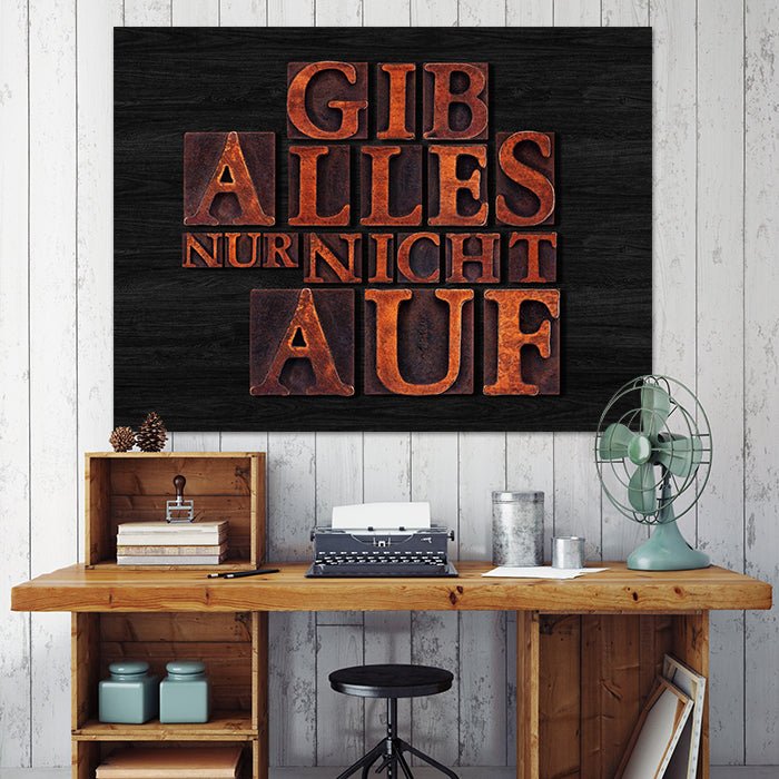 Acrylbild Acrylbild Motivation, Querformat, Spruch M0002 M0002 - Bild 3 Acrylbild Acrylbild Motivation, Querformat, Spruch M0002 M0002 - Bild 3