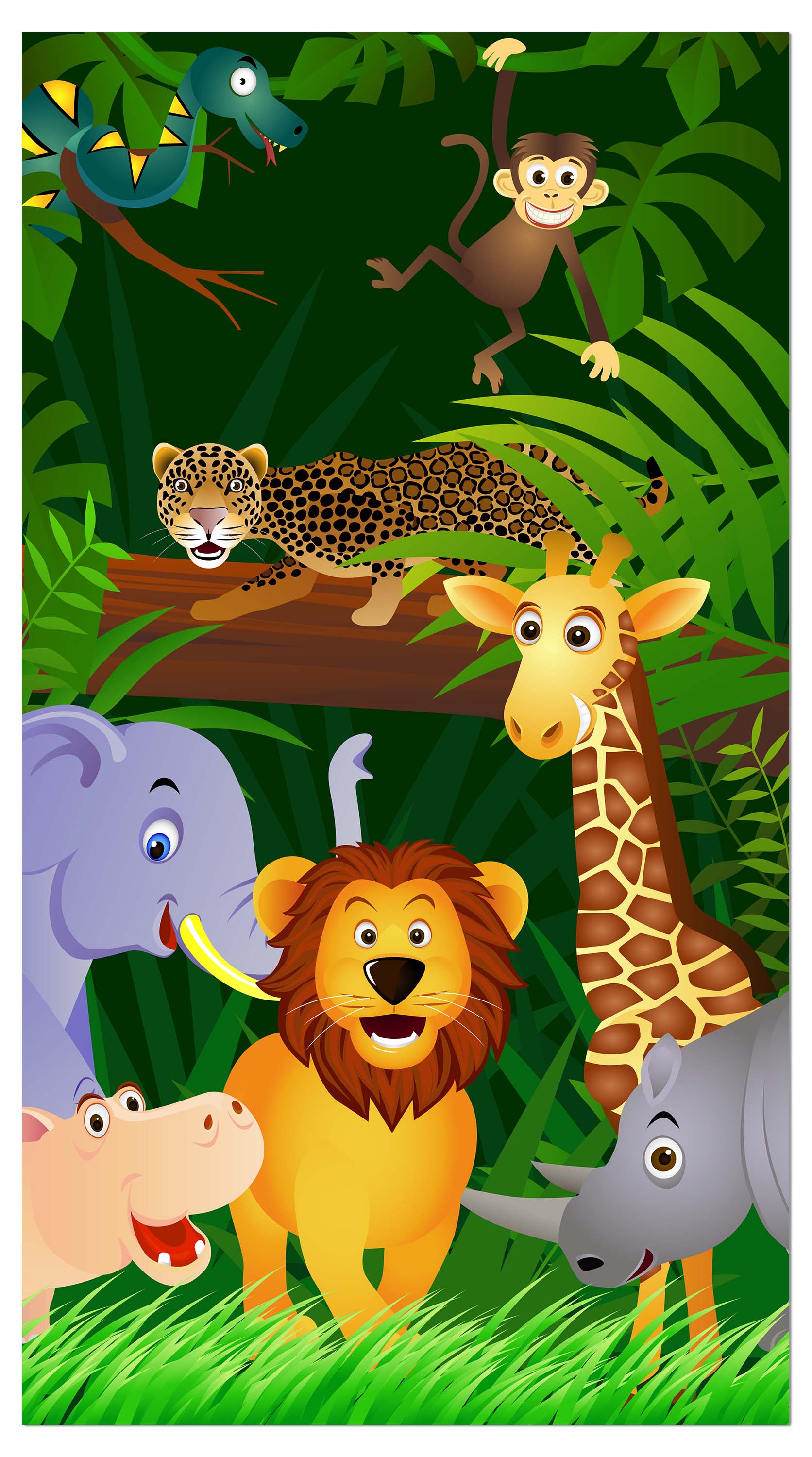 Garderobe Dschungeltiere M0002 entdecken - Bild 4 Garderobe Dschungeltiere M0002 entdecken - Bild 4