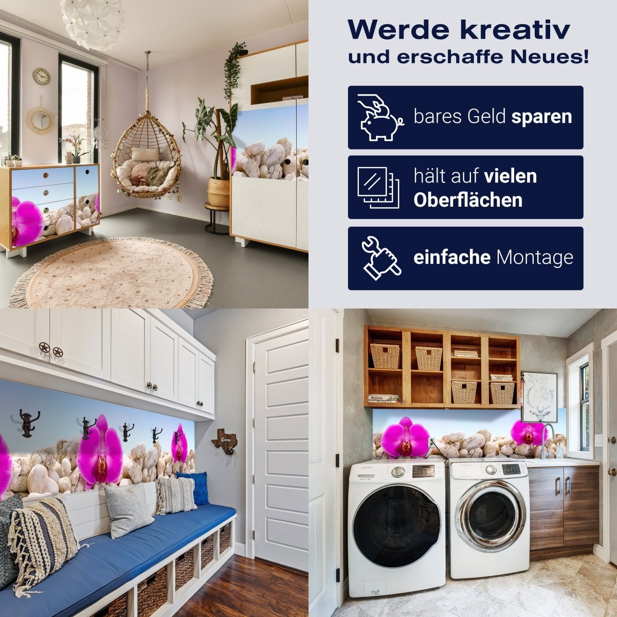 Panorama-Fototapete Orchidee, Wellness, Steine M0006 - Bild 7 Panorama-Fototapete Orchidee, Wellness, Steine M0006 - Bild 7