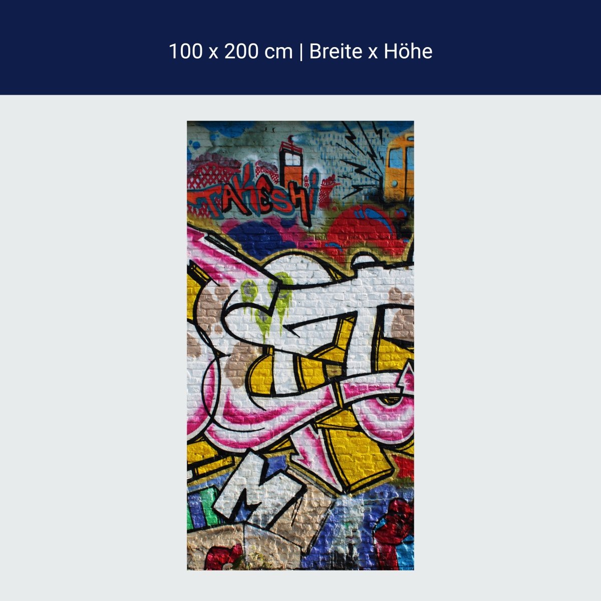 Duschwand Graffiti Poet M0007 Duschwand Graffiti Poet M0007