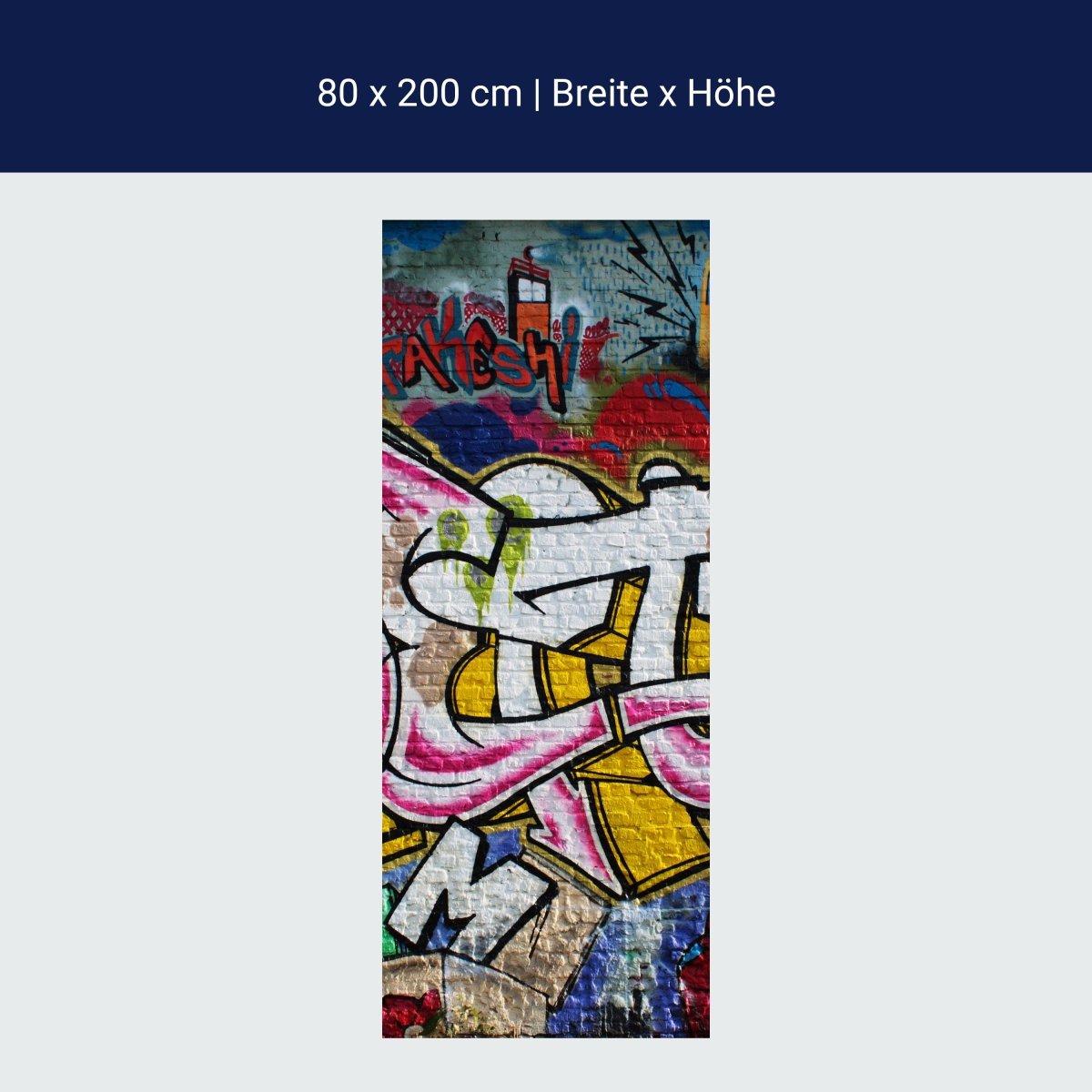 Duschwand Graffiti Poet M0007 Duschwand Graffiti Poet M0007