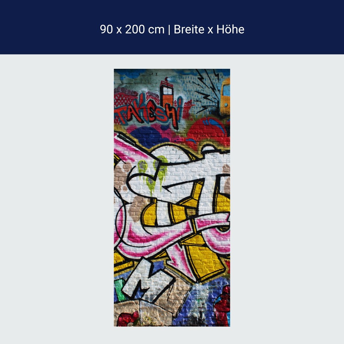 Duschwand Graffiti Poet M0007 Duschwand Graffiti Poet M0007