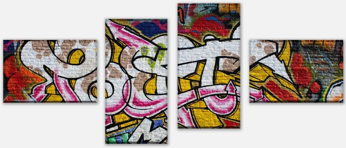 Leinwandbild Mehrteiler Graffiti Poet M0007 Leinwandbild Mehrteiler Graffiti Poet M0007