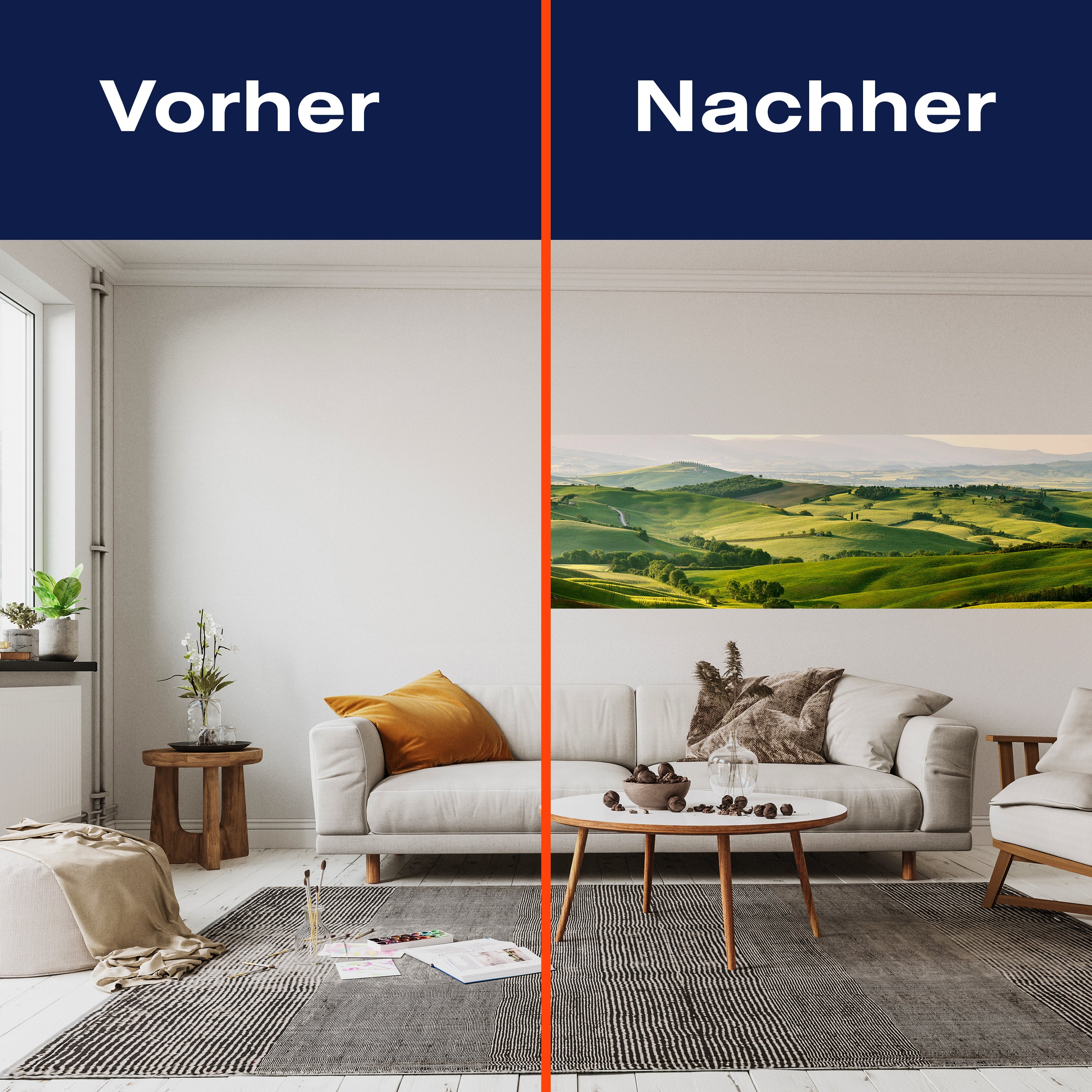 Panorama-Fototapete Grüne Hügel, Landschaft M0008 - Bild 3 Panorama-Fototapete Grüne Hügel, Landschaft M0008 - Bild 3