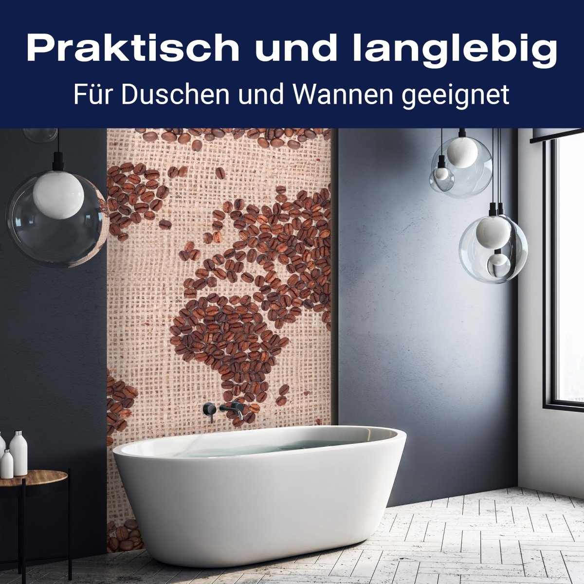 Duschwand Weltkarte Kaffee M0012 entdecken - Bild 3 Duschwand Weltkarte Kaffee M0012 entdecken - Bild 3