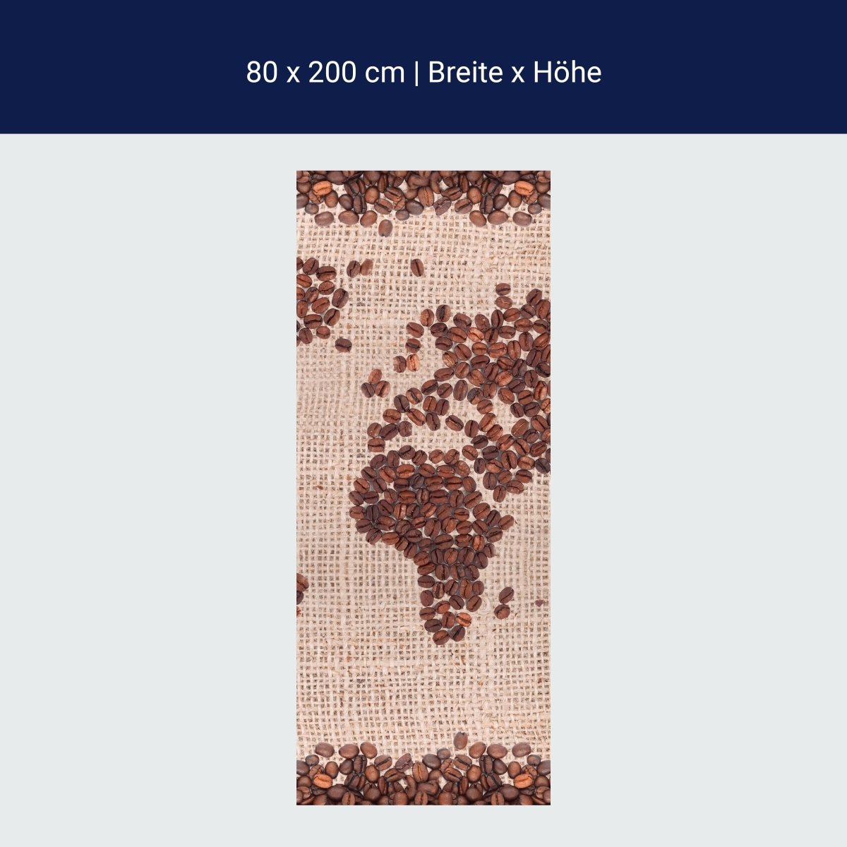 Duschwand Weltkarte Kaffee M0012 Duschwand Weltkarte Kaffee M0012