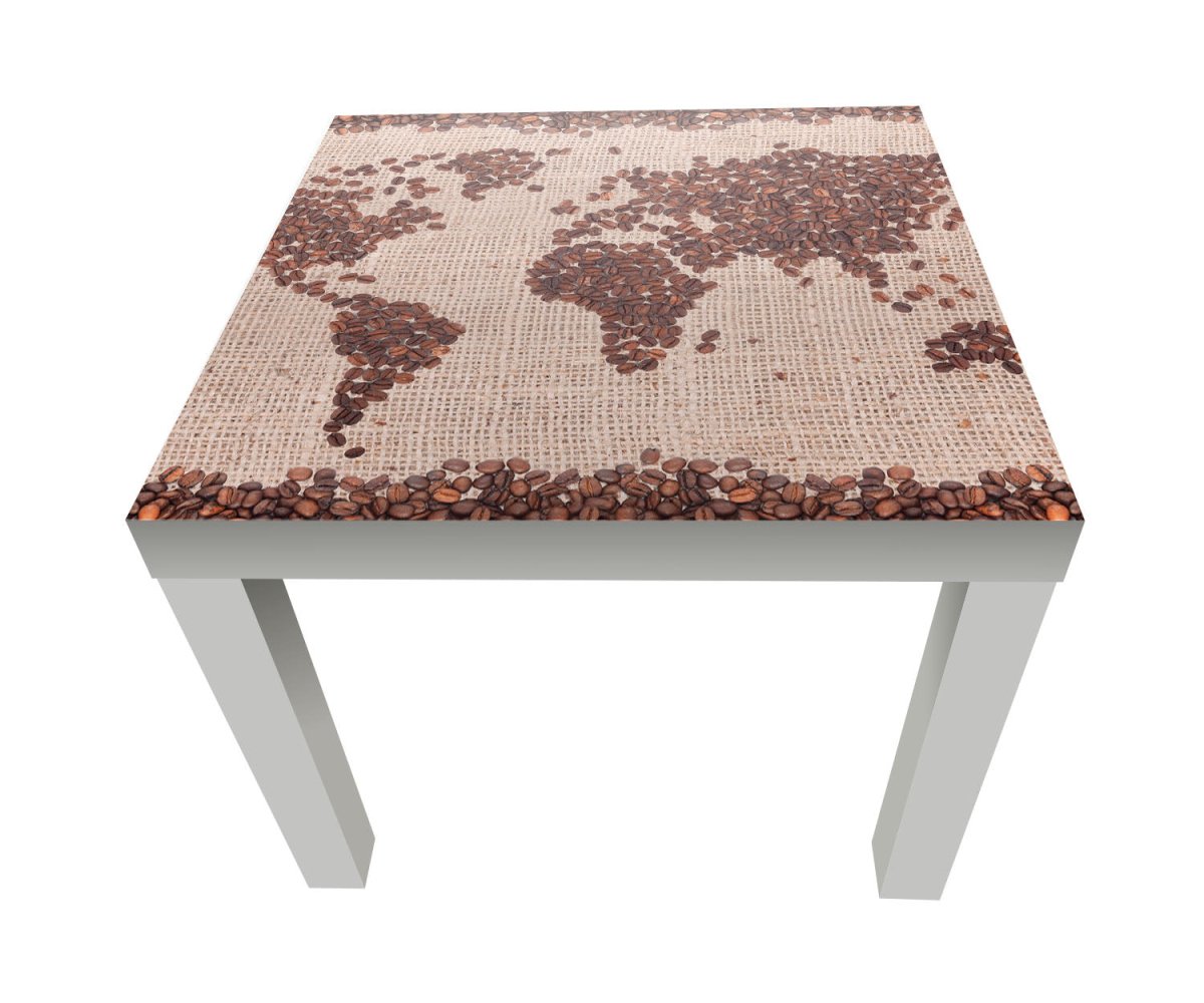 Beistelltisch Weltkarte Kaffee M0012 entdecken - Bild 1 Beistelltisch Weltkarte Kaffee M0012 entdecken - Bild 1