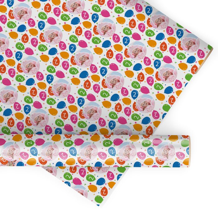 Geschenkpapier personalisiert Geschenkpapier Luftballons Baby - Bild 1 Geschenkpapier personalisiert Geschenkpapier Luftballons Baby - Bild 1