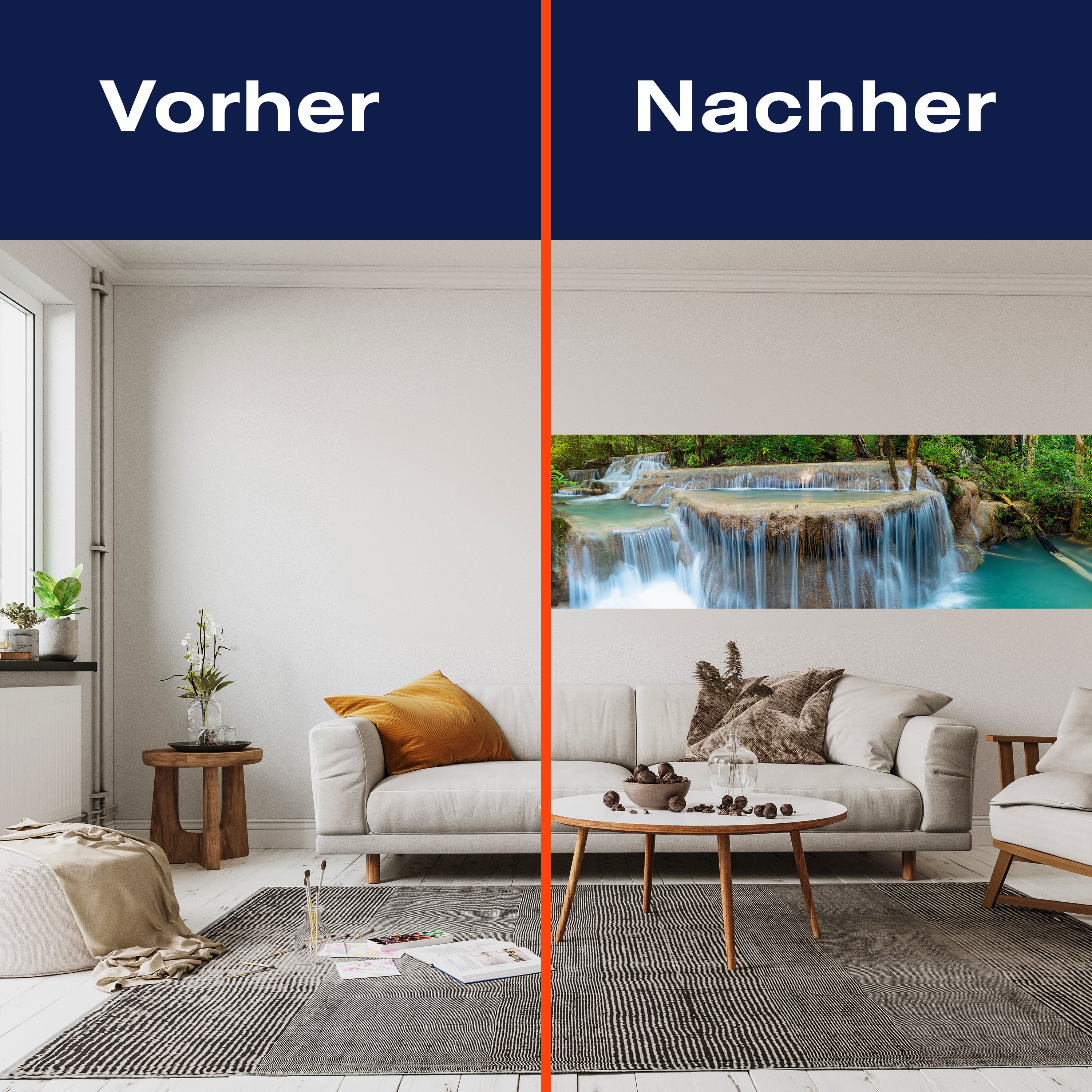 Panorama-Fototapete Wasserfall im Dschungel M0014 - Bild 3 Panorama-Fototapete Wasserfall im Dschungel M0014 - Bild 3