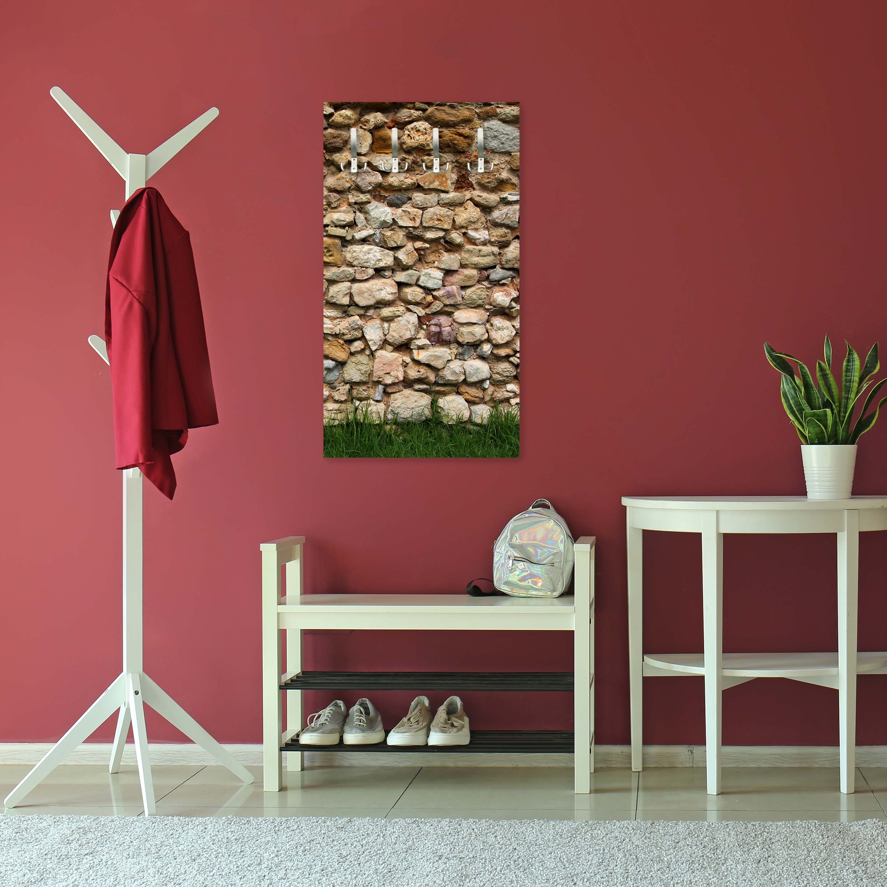 Garderobe Steinmauer mit Gras M0015 entdecken - Bild 6 Garderobe Steinmauer mit Gras M0015 entdecken - Bild 6