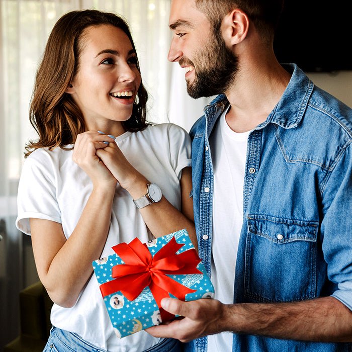 Geschenkpapier personalisiert Geschenkpapier Teddy Mond Baby - Bild 4 Geschenkpapier personalisiert Geschenkpapier Teddy Mond Baby - Bild 4