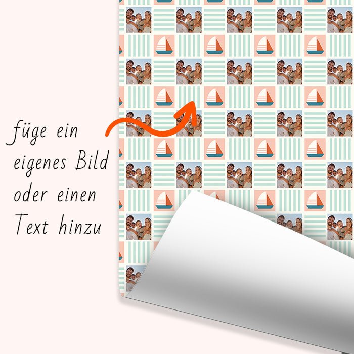 Geschenkpapier personalisiert Geschenkpapier Boot Jungen - Bild 6 Geschenkpapier personalisiert Geschenkpapier Boot Jungen - Bild 6