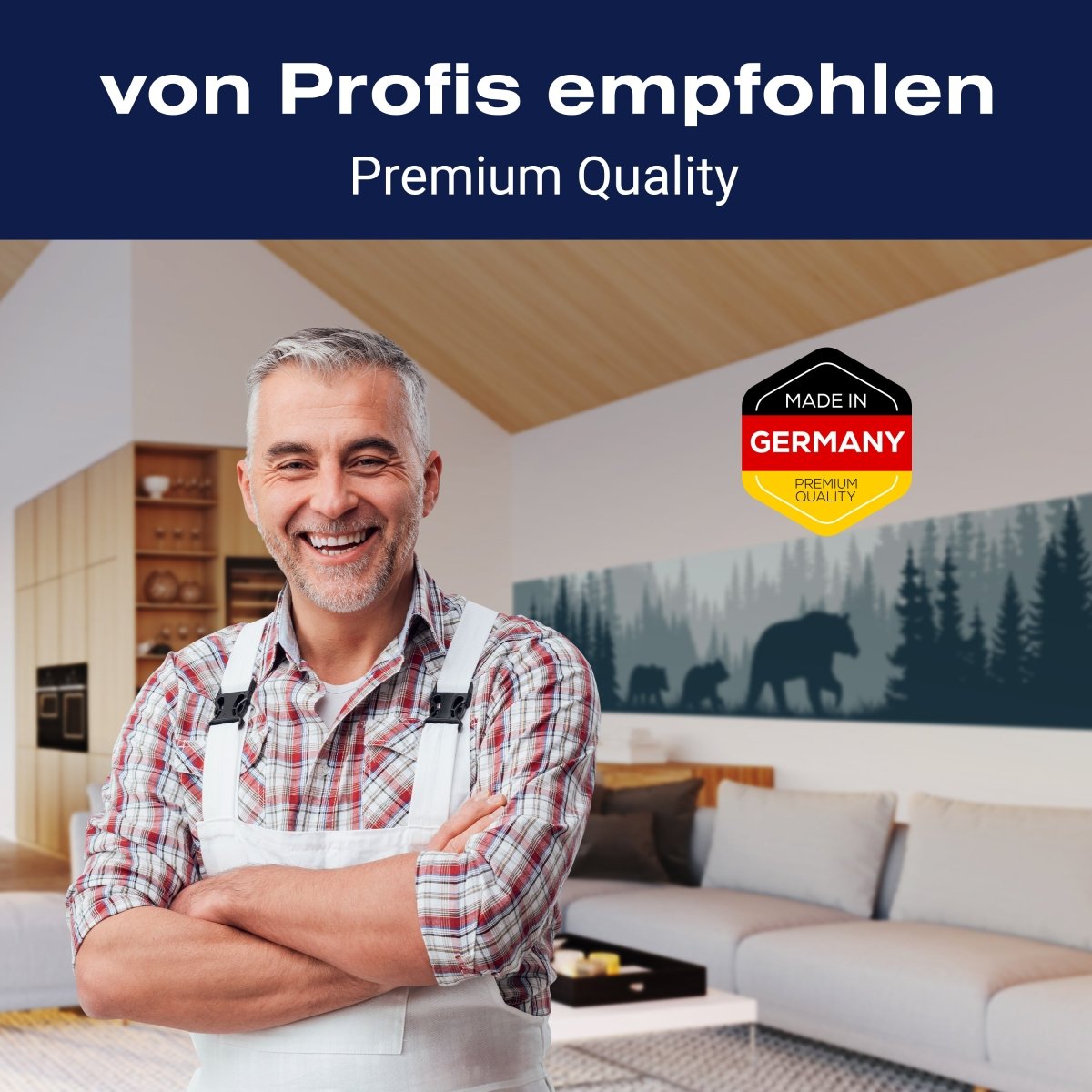 Panorama-Fototapete abstrakte Waldtiere M0017 - Bild 5 Panorama-Fototapete abstrakte Waldtiere M0017 - Bild 5