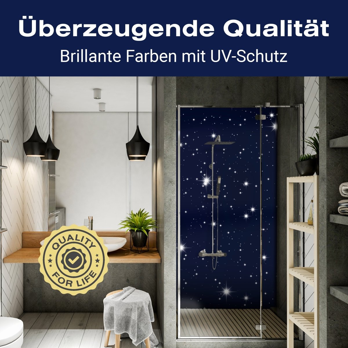 Duschwand Sternenhimmel M0019 entdecken - Bild 2 Duschwand Sternenhimmel M0019 entdecken - Bild 2